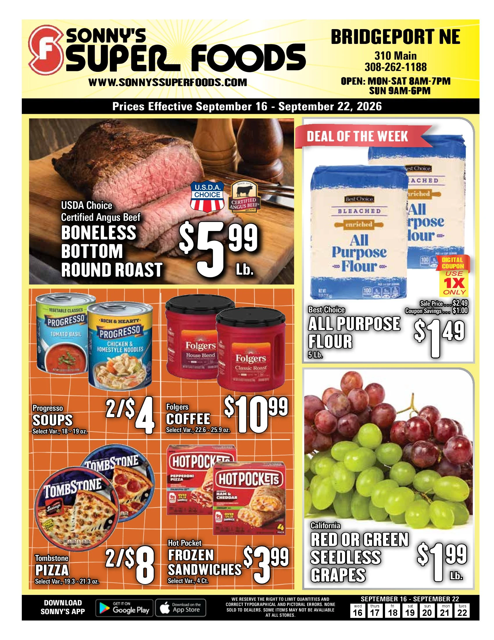 Sonny's Super Foods Follow Us : | Follow Us : Download Our App : Login Register - Page 1