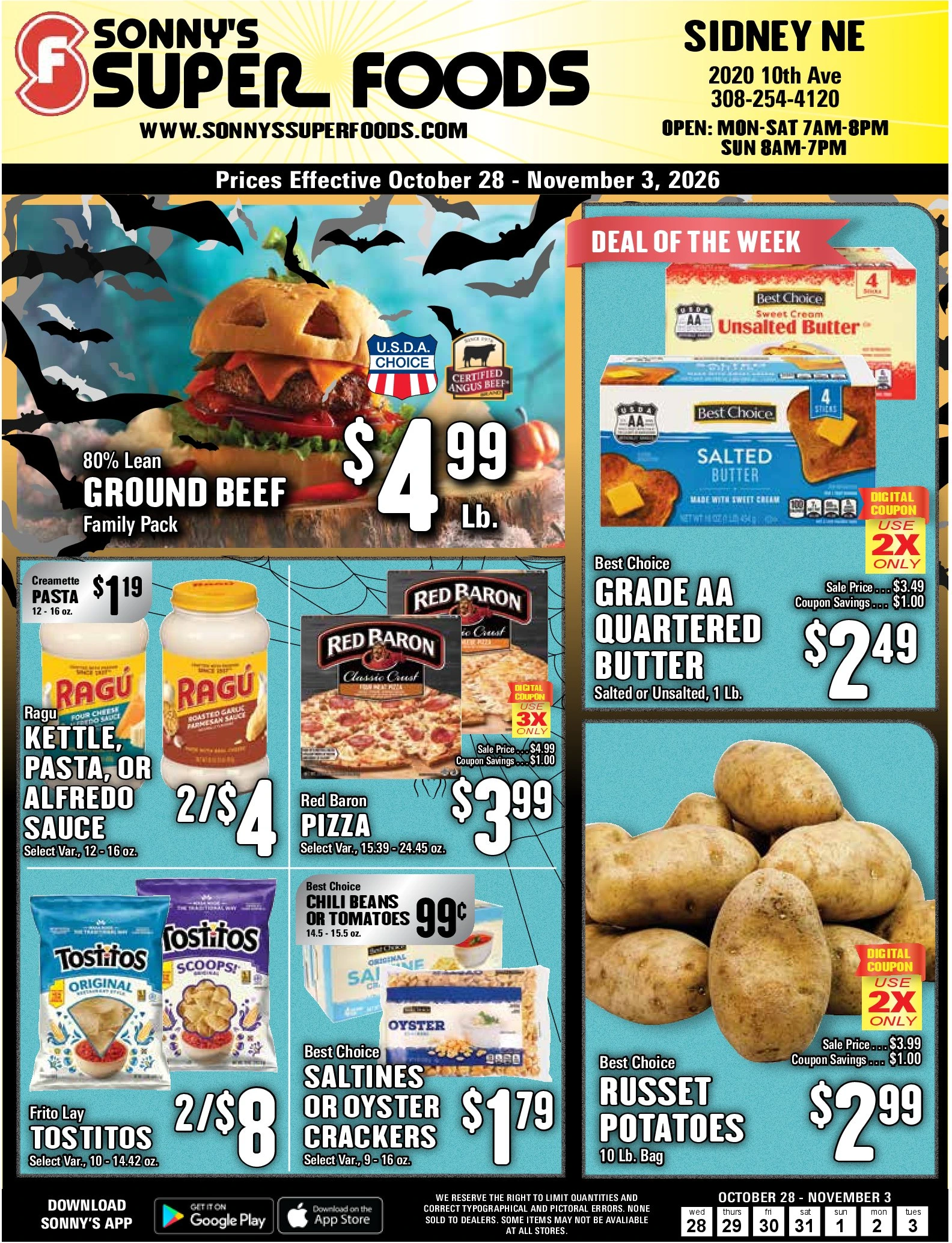 Sonny's Super Foods Weekly Ad - Page 1