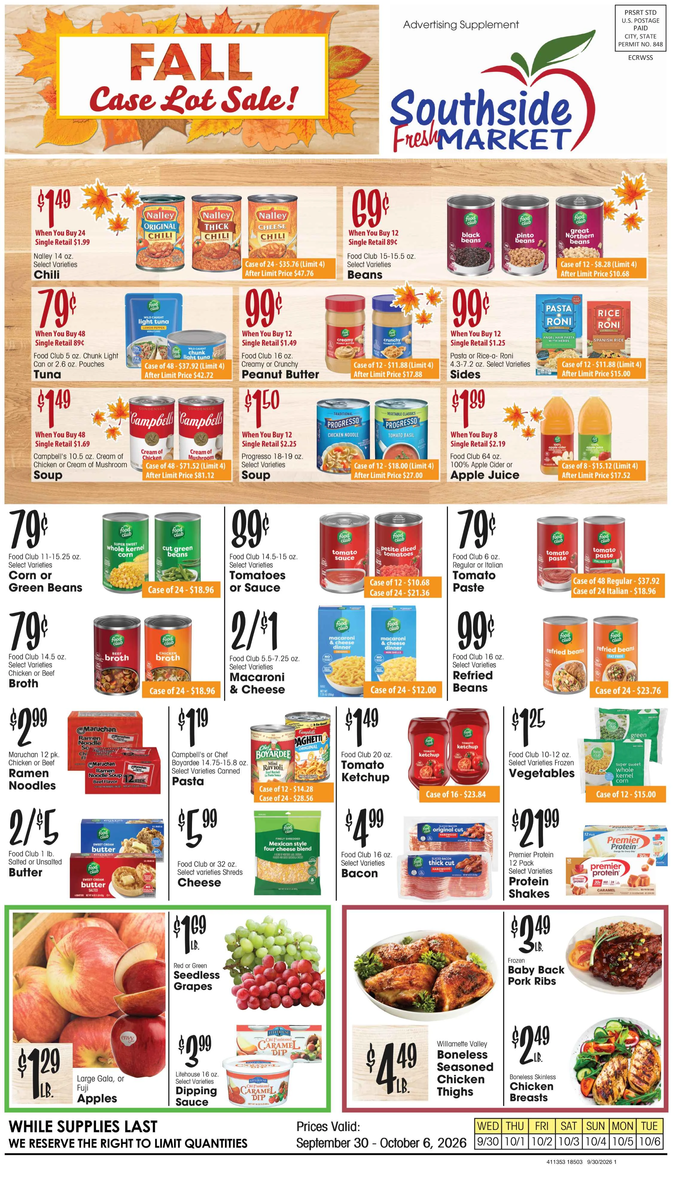 Southside Market Southside Market AD - September 30-October 6, 2026 - Page 1