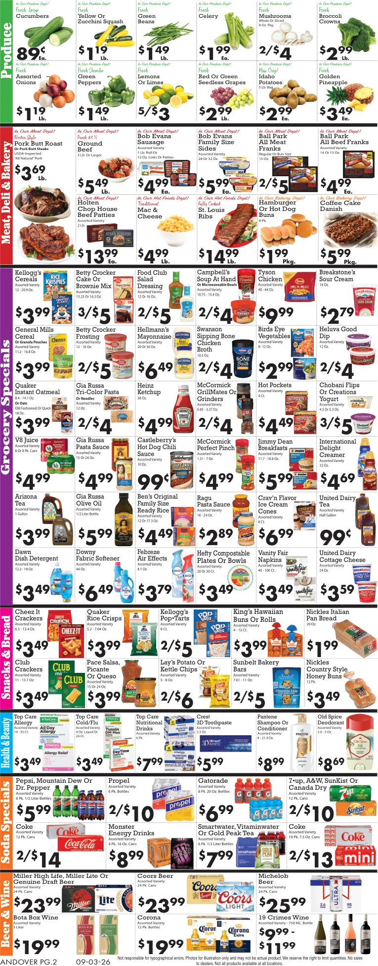 Sparkle Markets - Andover Weekly Ad - Page 2