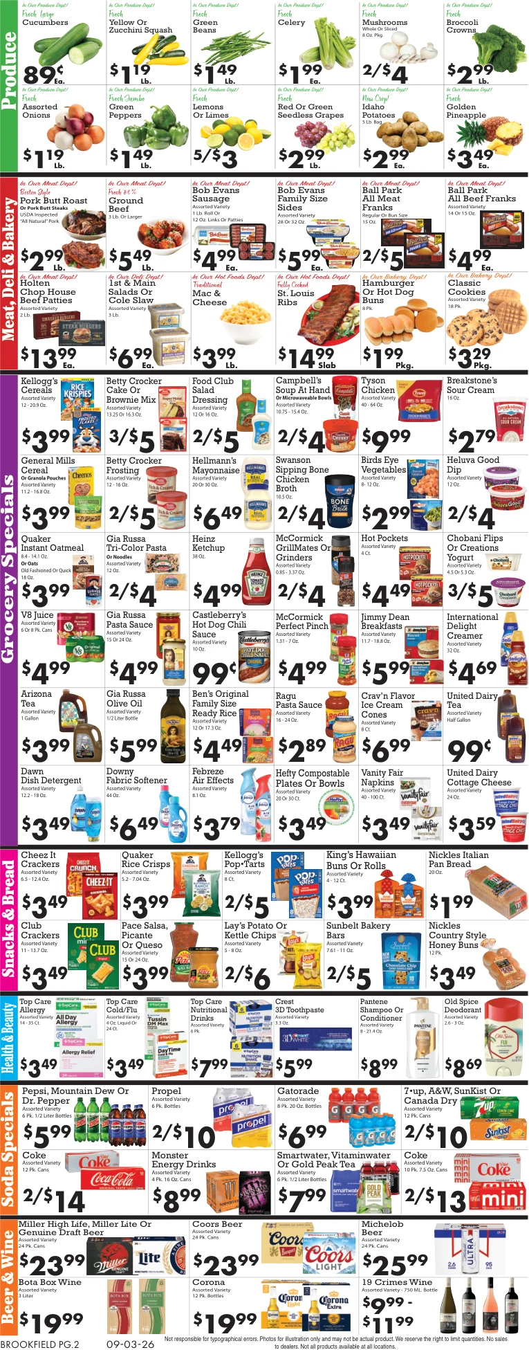 Sparkle Markets - Brookfield Weekly Ad - Page 2
