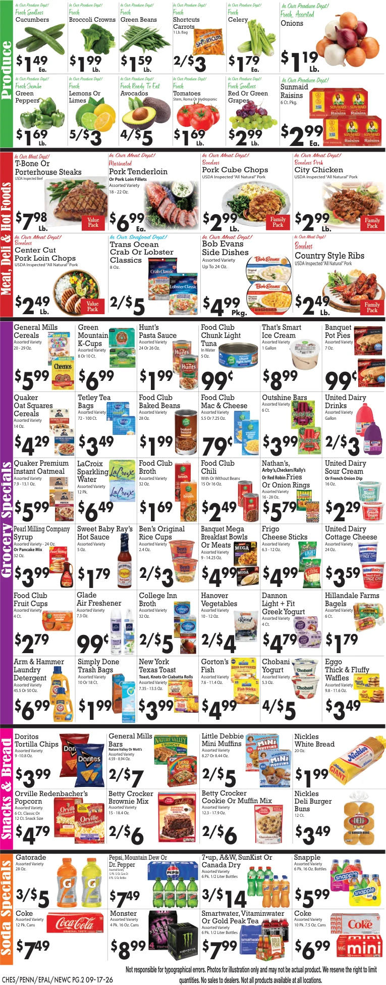 Sparkle Markets - Penn Avenue / East Palestine / Chester / New Cumberland Weekly Ad - Page 2