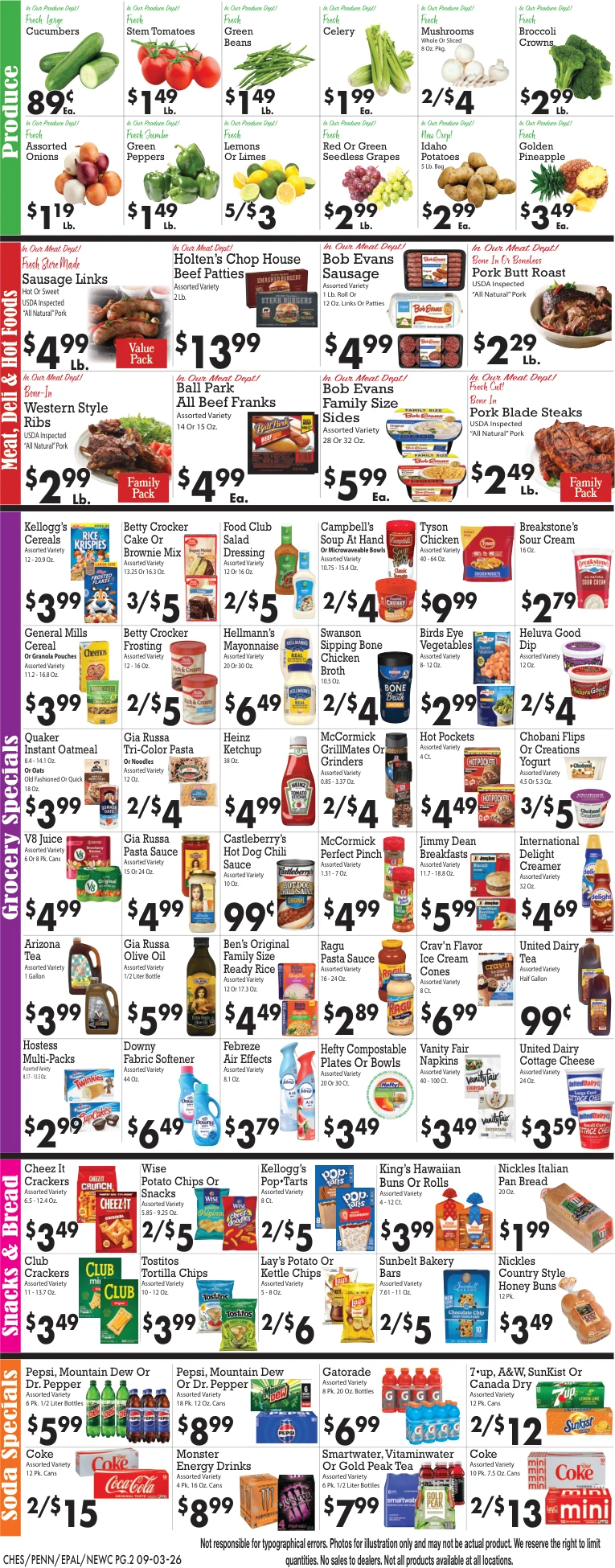 Sparkle Markets - Penn Avenue / East Palestine / Chester / New Cumberland Weekly Ad - Page 2