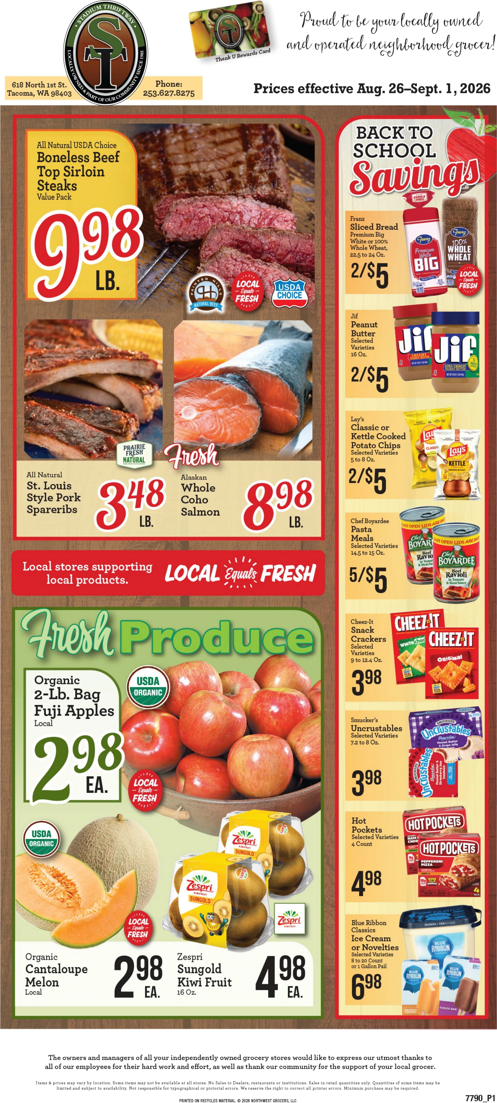 Stadium Thriftway Stadium Thriftway Weekly Ad - Page 1
