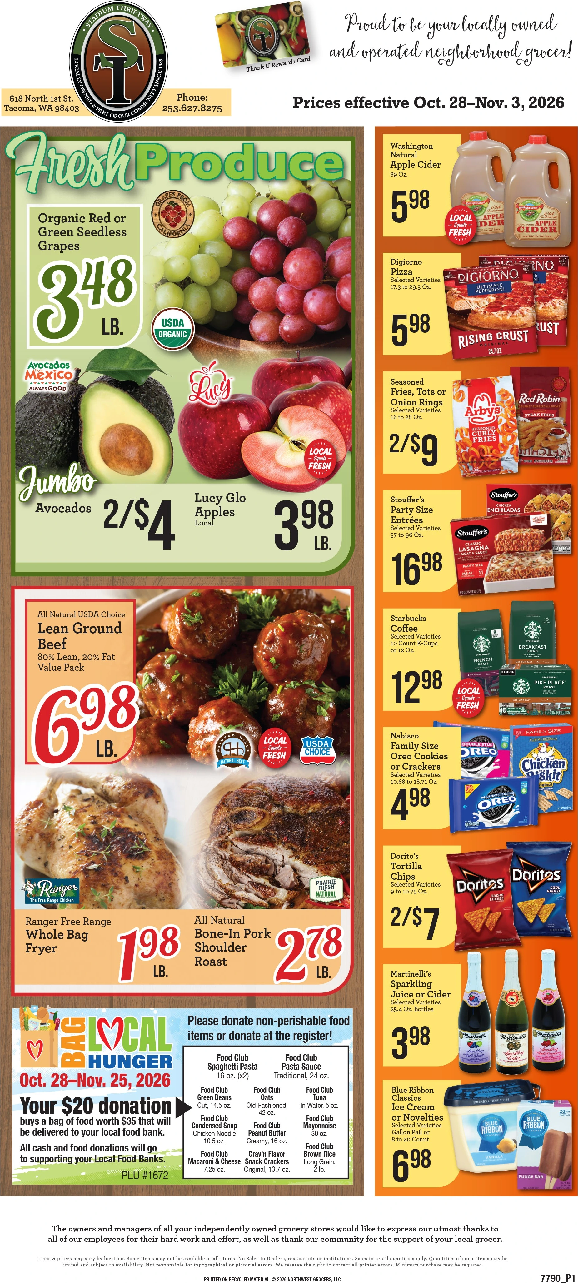 Stadium Thriftway Stadium Thriftway Weekly Ad - Page 1