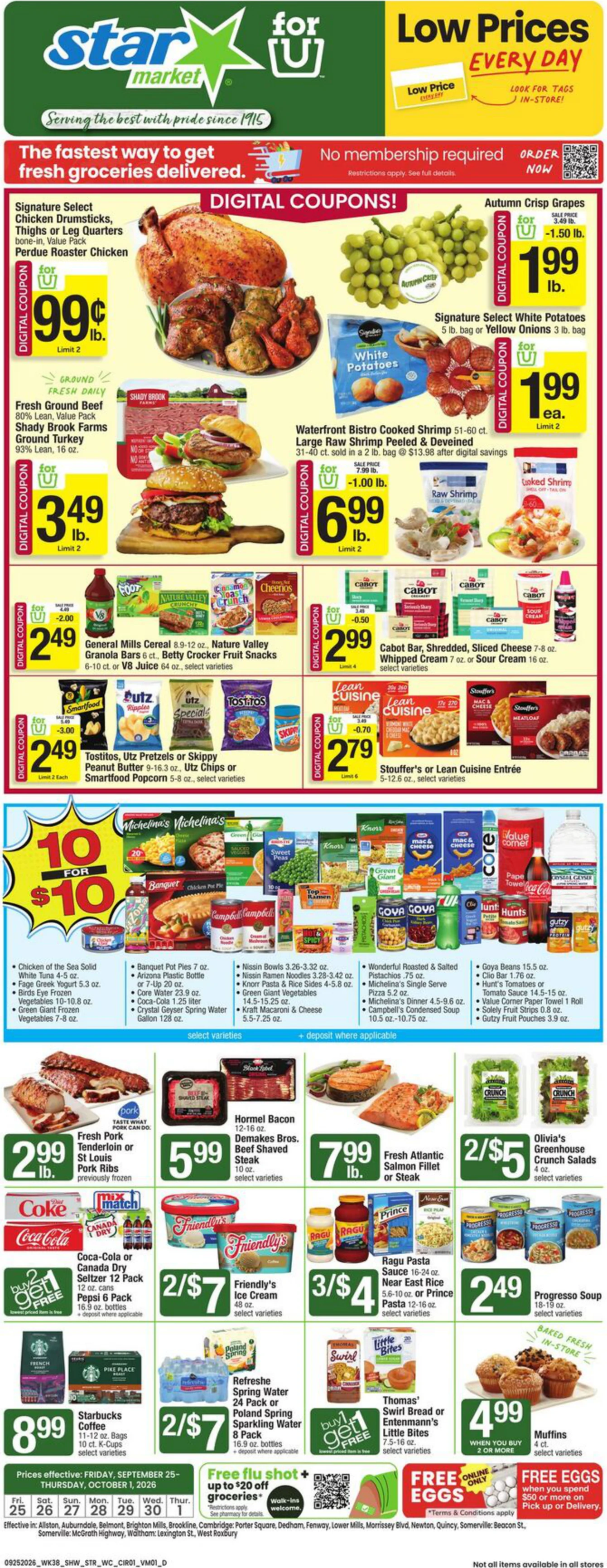 Star Market Weekly Ad - Page 1