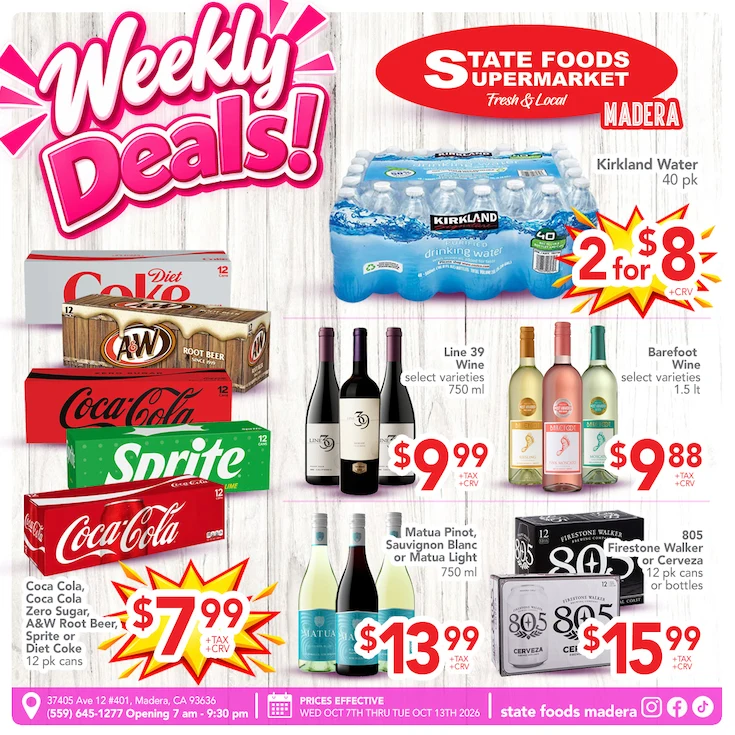 State Foods - Madera Weekly Ad - Page 1