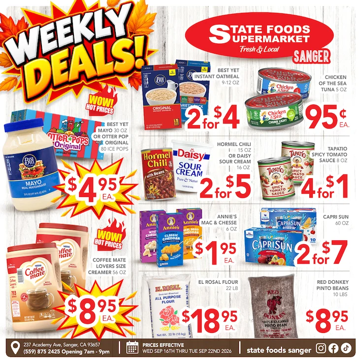 State Foods - Sanger Weekly Ad - Page 3