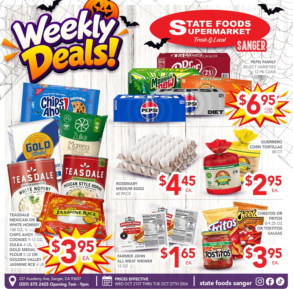 State Foods - Sanger Weekly Ad - Page 1