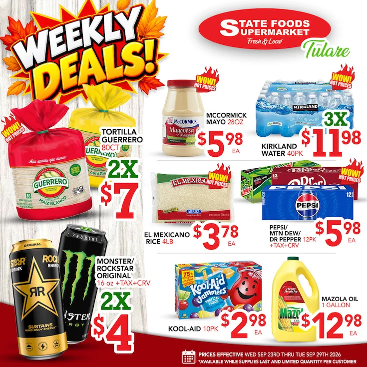 State Foods - Tulare Weekly Ad - Page 1