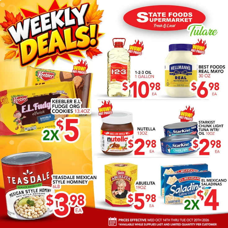 State Foods - Tulare Weekly Ad - Page 1