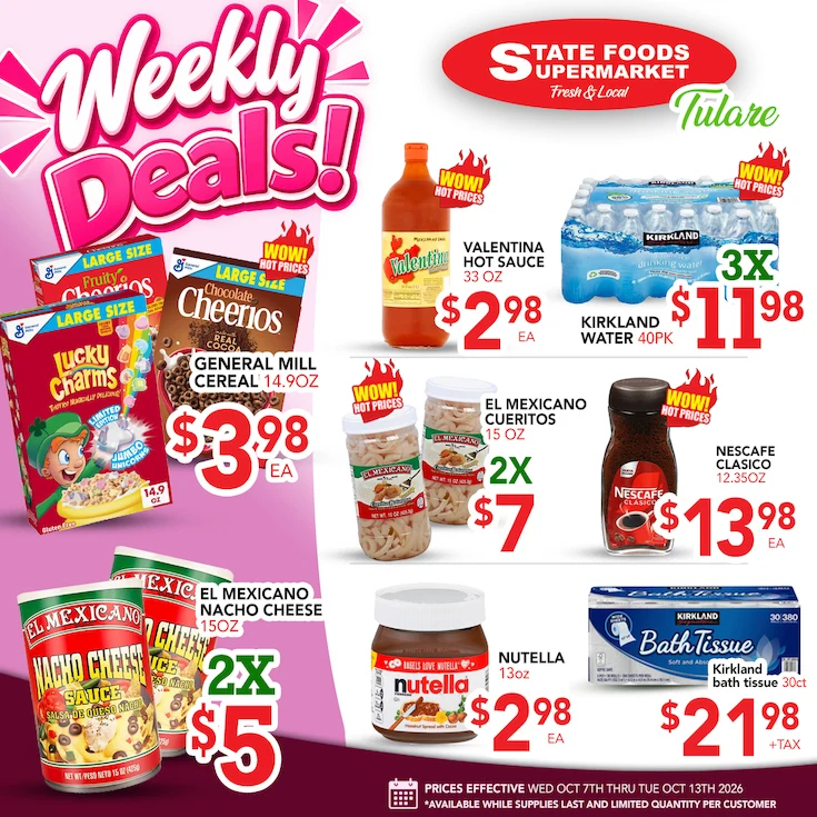 State Foods - Tulare Weekly Ad - Page 1