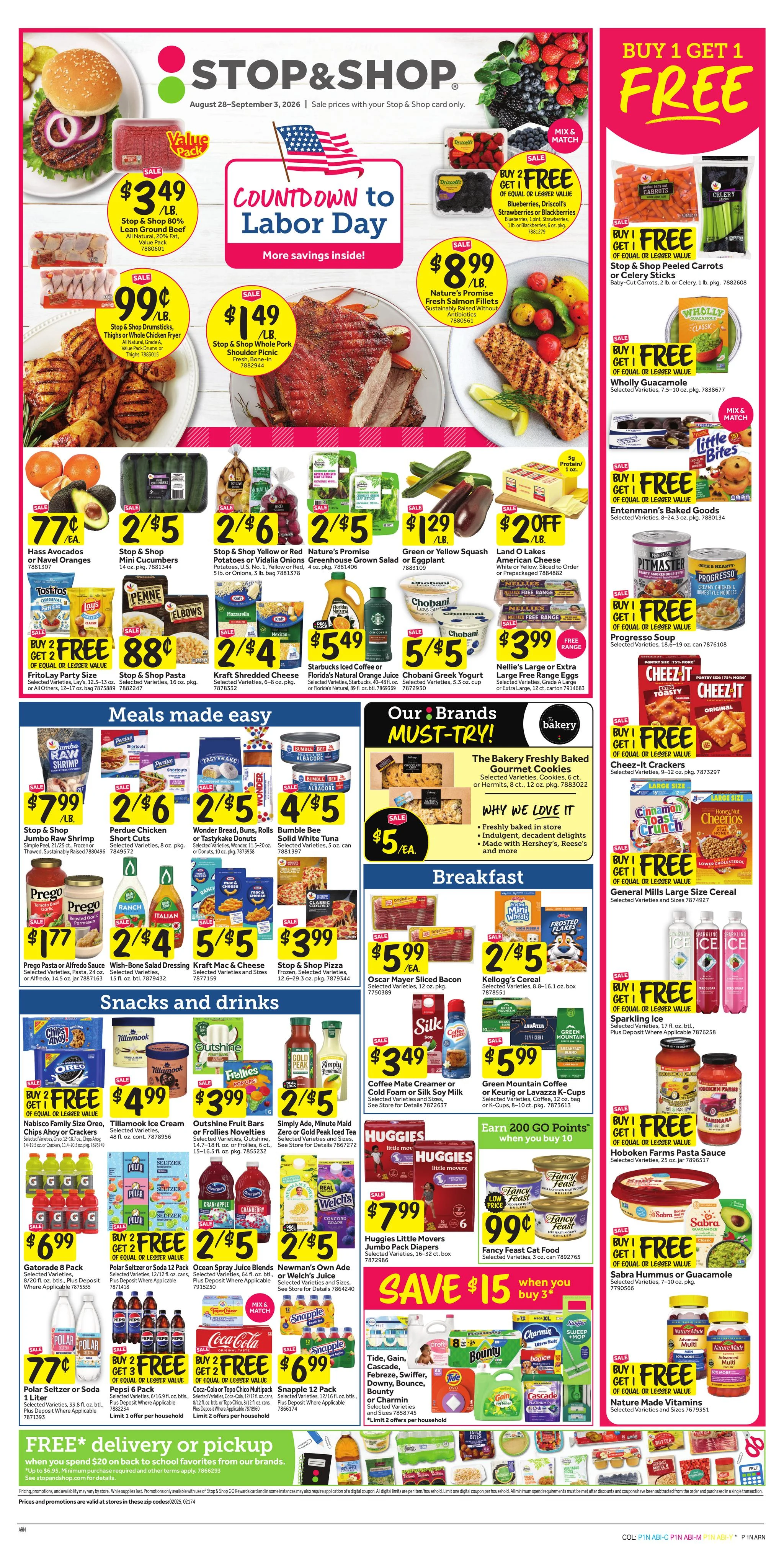 Stop & Shop Greater Boston & Massachusetts Weekly Ad Aug 28 - Sep 3, 2026 - Page 1