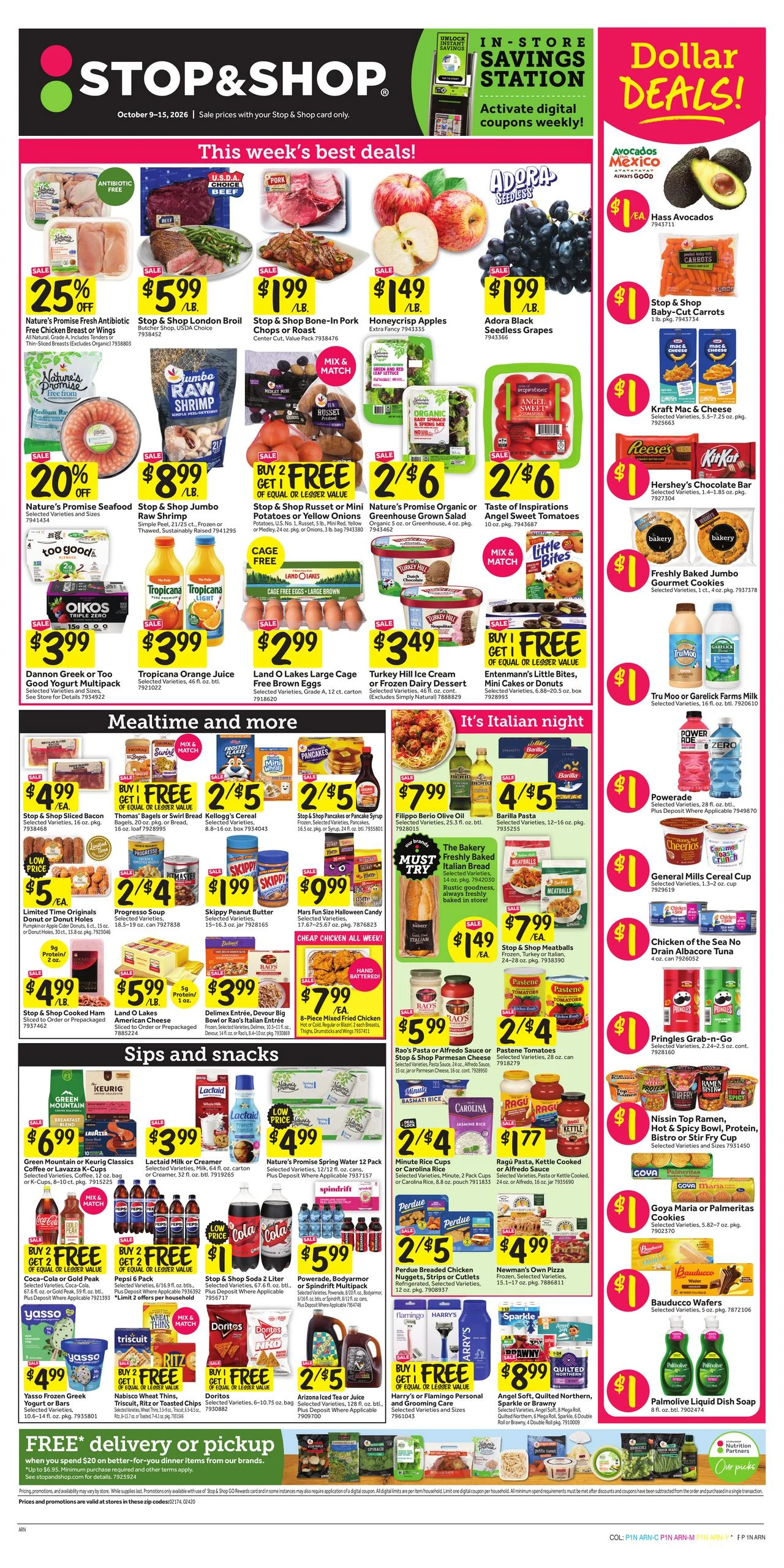 Stop & Shop Greater Boston & Massachusetts Weekly Ad Oct 9 - 15, 2026 - Page 1