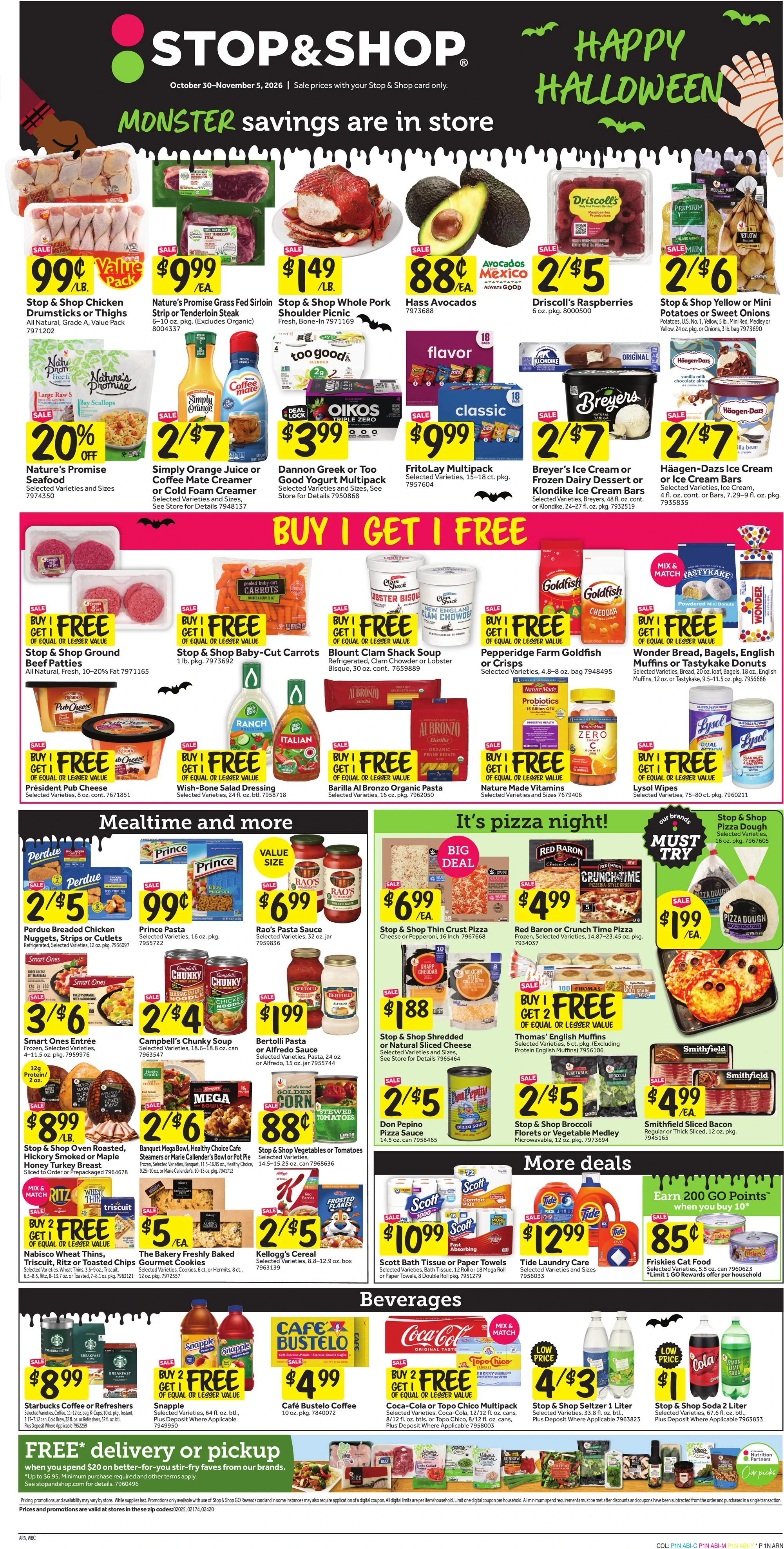 Stop & Shop Greater Boston & Massachusetts Weekly Ad Oct 30 - Nov 5, 2026 - Page 1