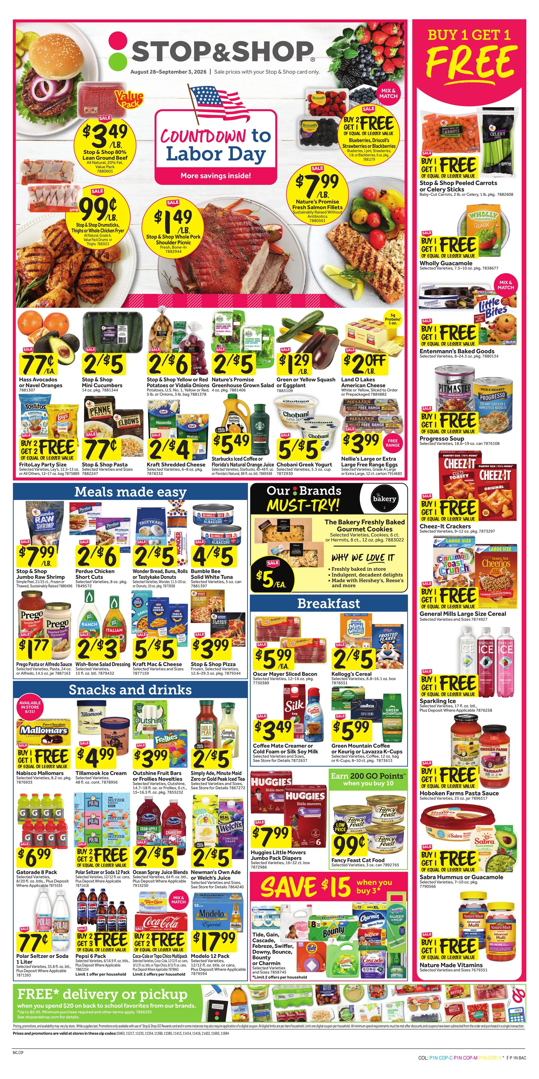 Stop & Shop - Metro New York & New Jersey Weekly Ad Aug 28 - Sep 3, 2026 - Page 1