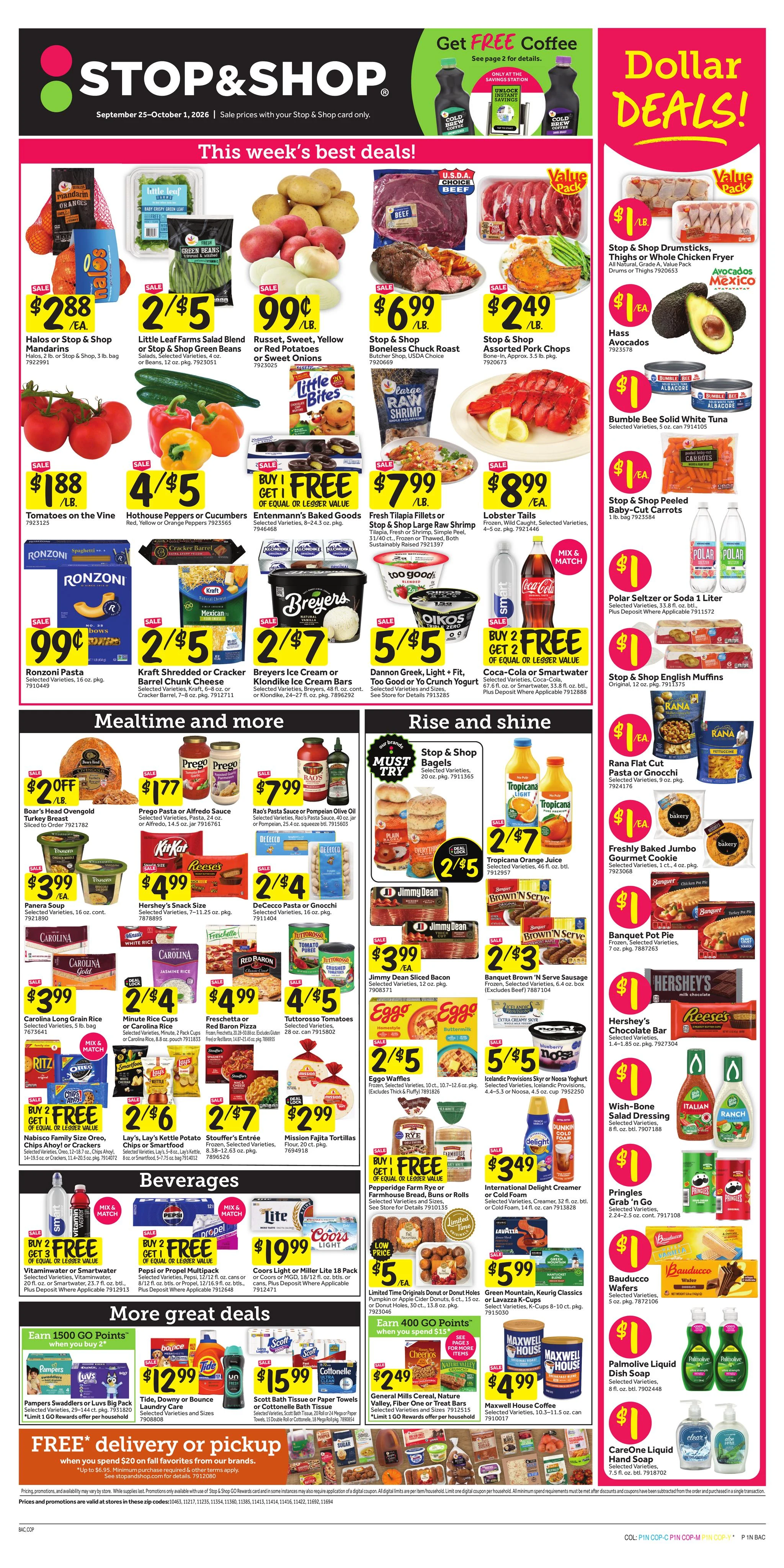 Stop & Shop - Metro New York & New Jersey Weekly Ad Sep 25 - Oct 1, 2026 - Page 1