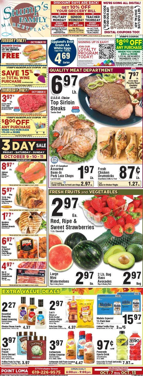 Stump’s Family Marketplace Weekly Ad - Page 1