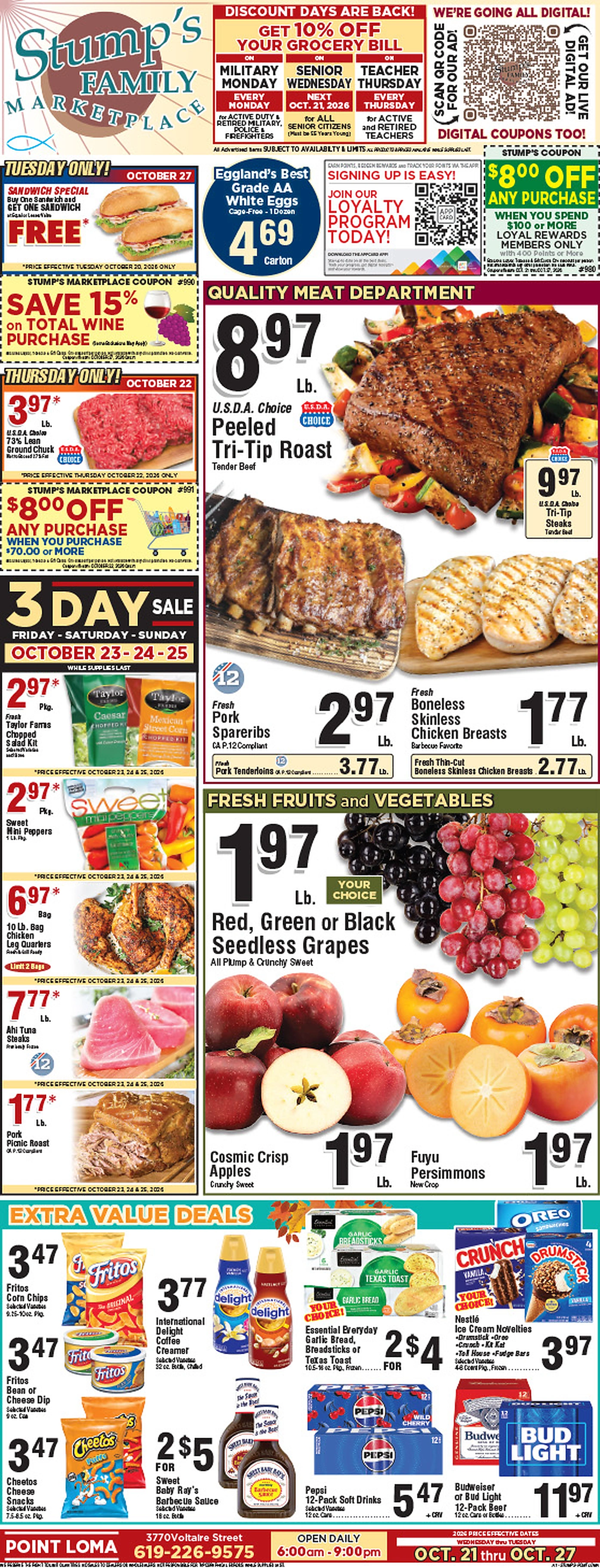 Stump’s Family Marketplace Weekly Ad - Page 1