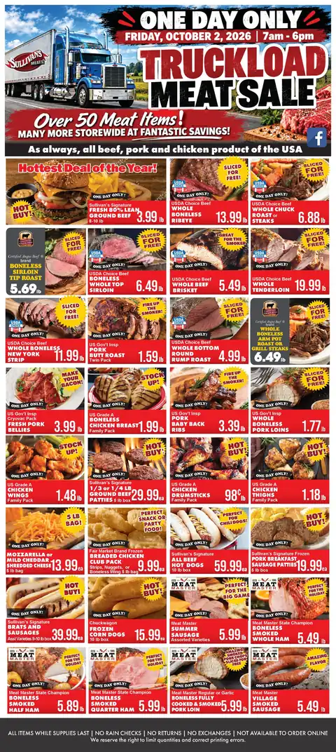 Next ONE DAY MEAT SALE