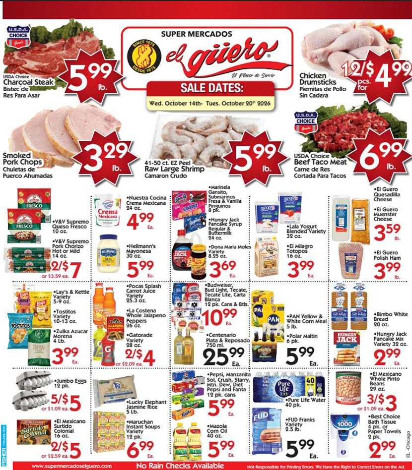 Super Mercados El Guero Weekly Ad - Page 1