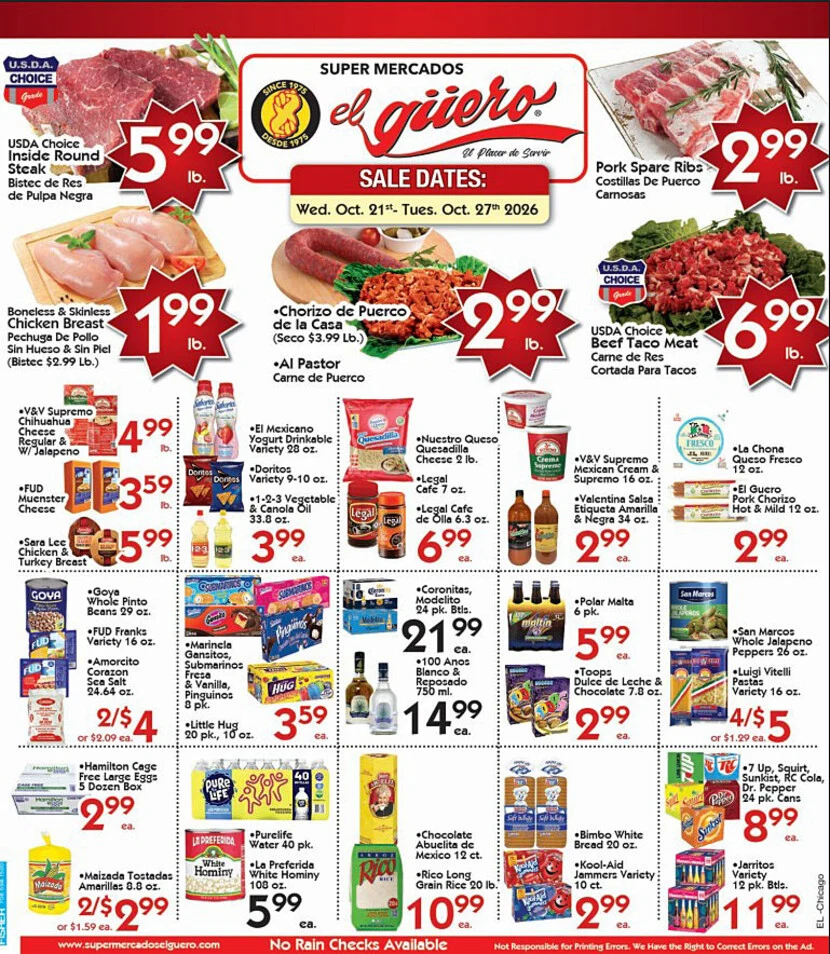 Super Mercados El Guero Weekly Ad - Page 1