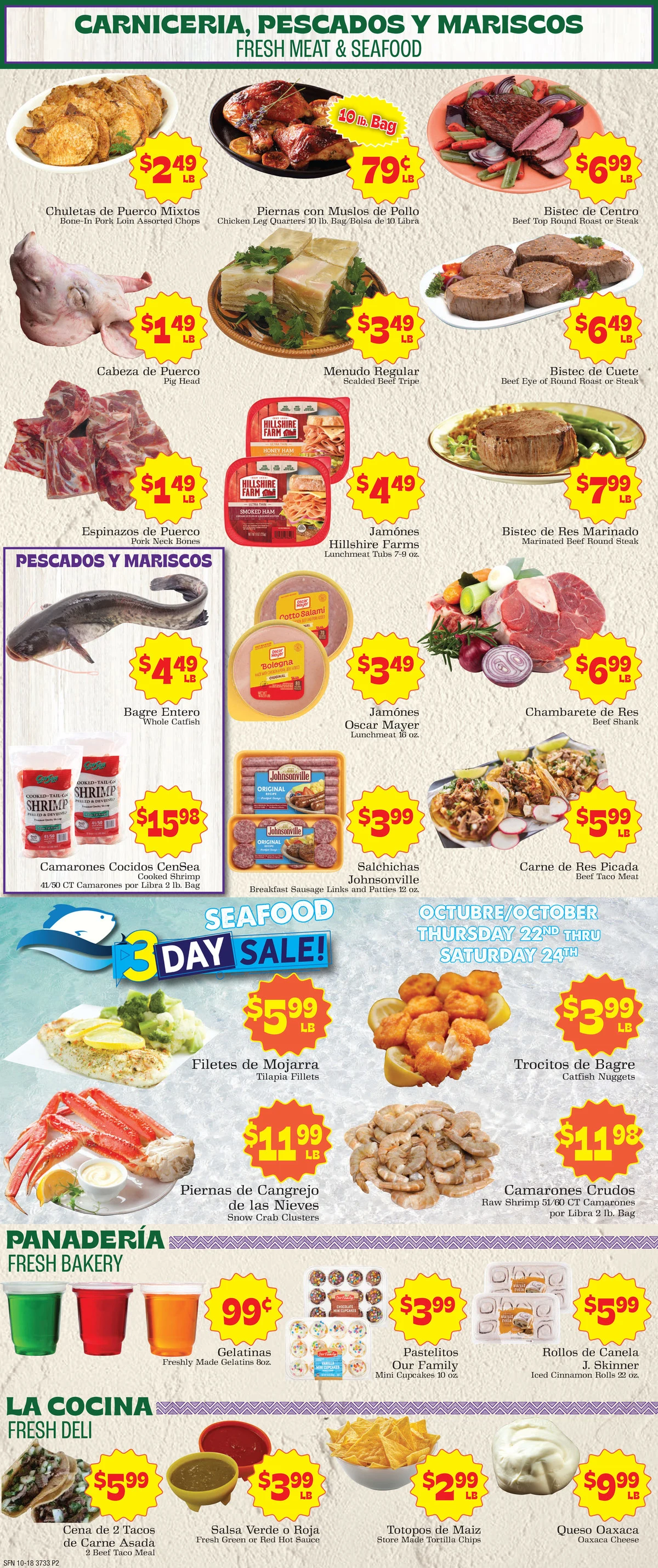 Supermercado Nuestra Familia 10/18 Weekly Ad - Page 2