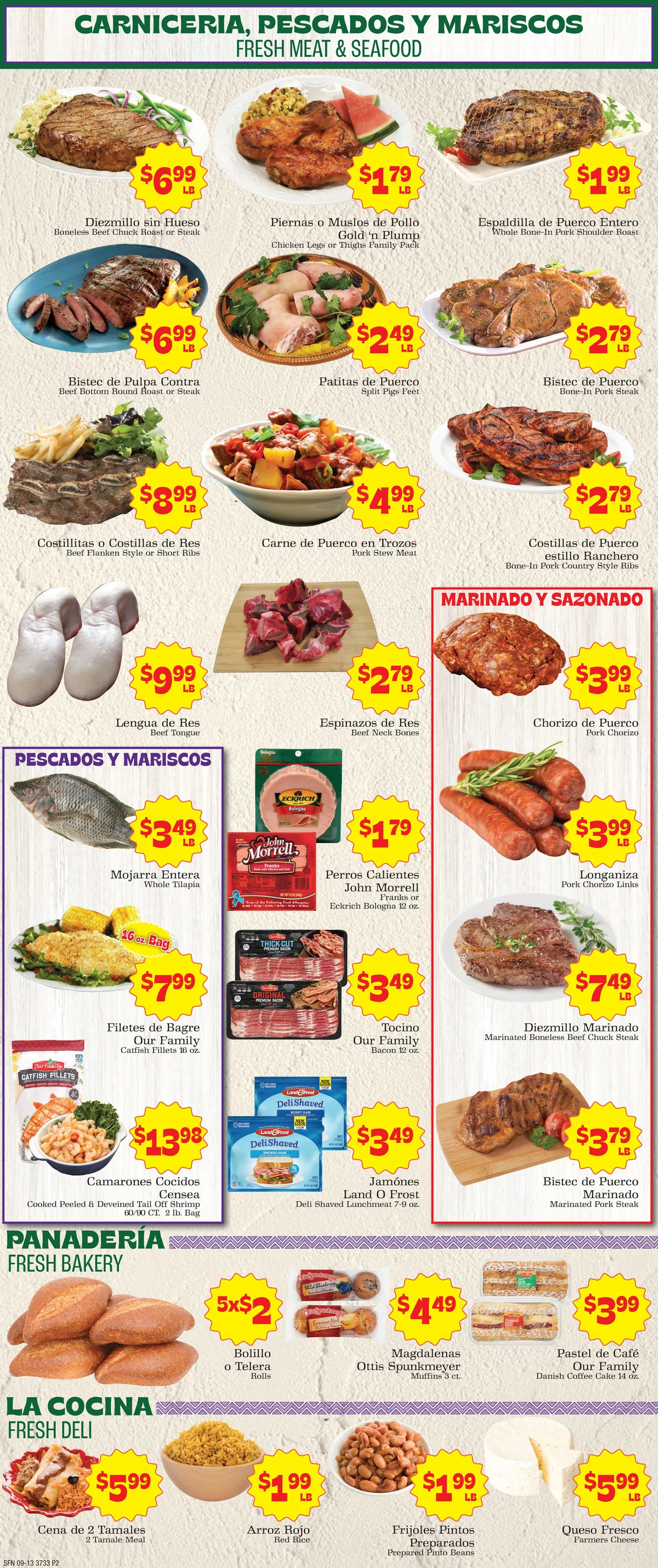 Supermercado Nuestra Familia 9/13 Weekly Ad - Page 2
