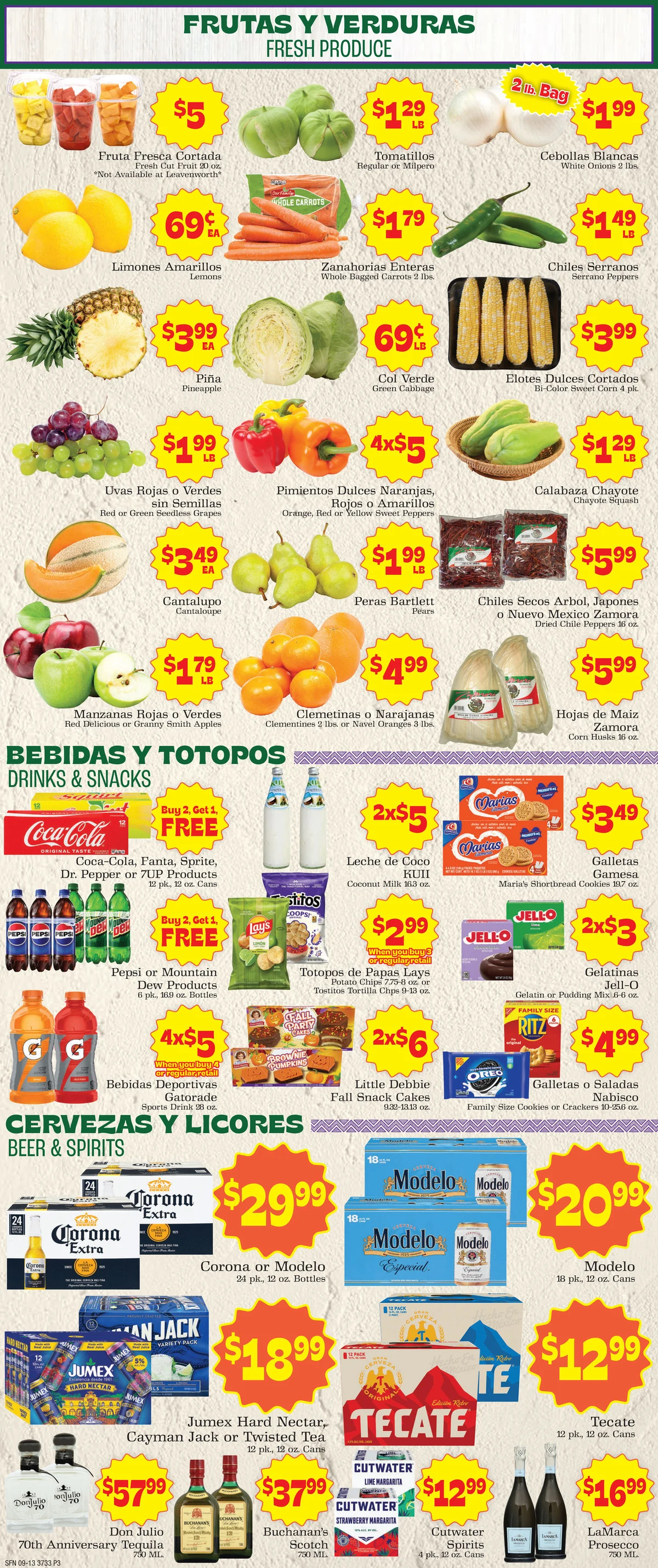 Supermercado Nuestra Familia 9/13 Weekly Ad - Page 3