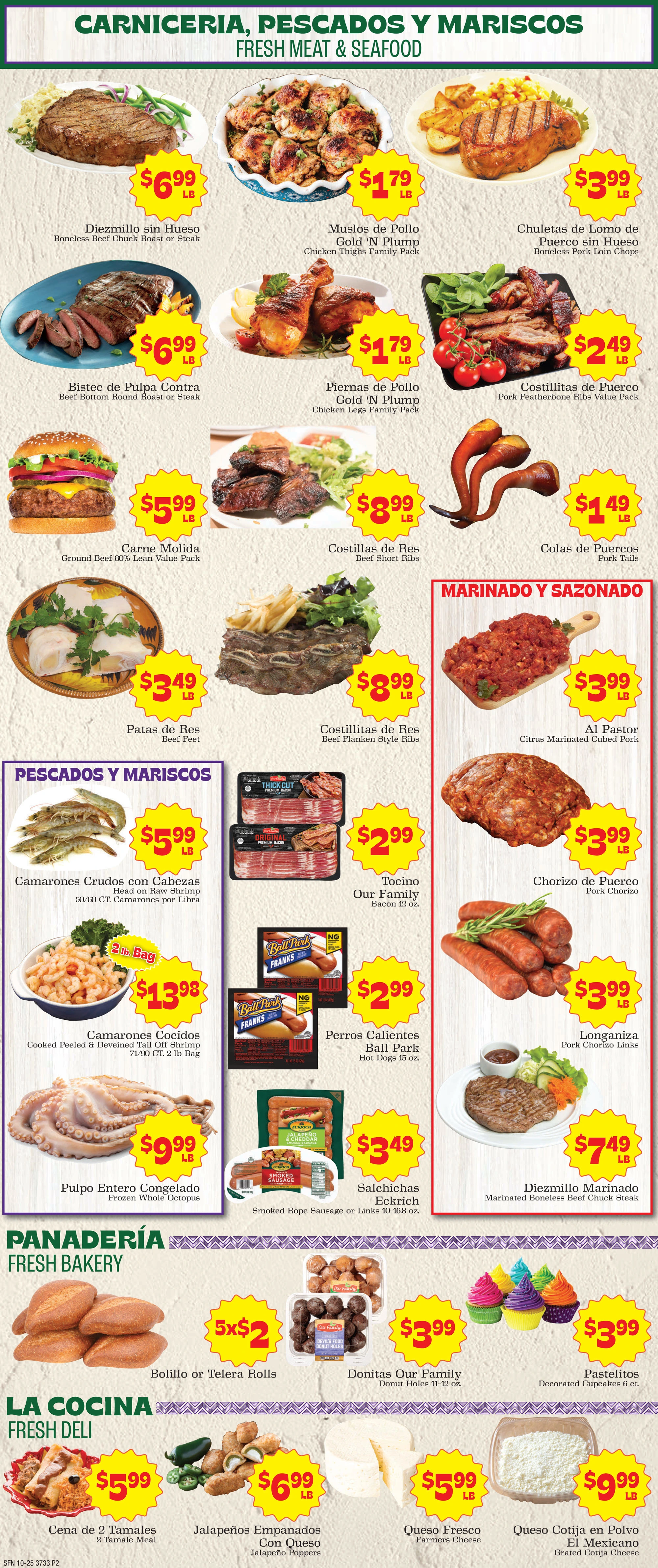 Supermercado Nuestra Familia 10/25 Weekly Ad - Page 2
