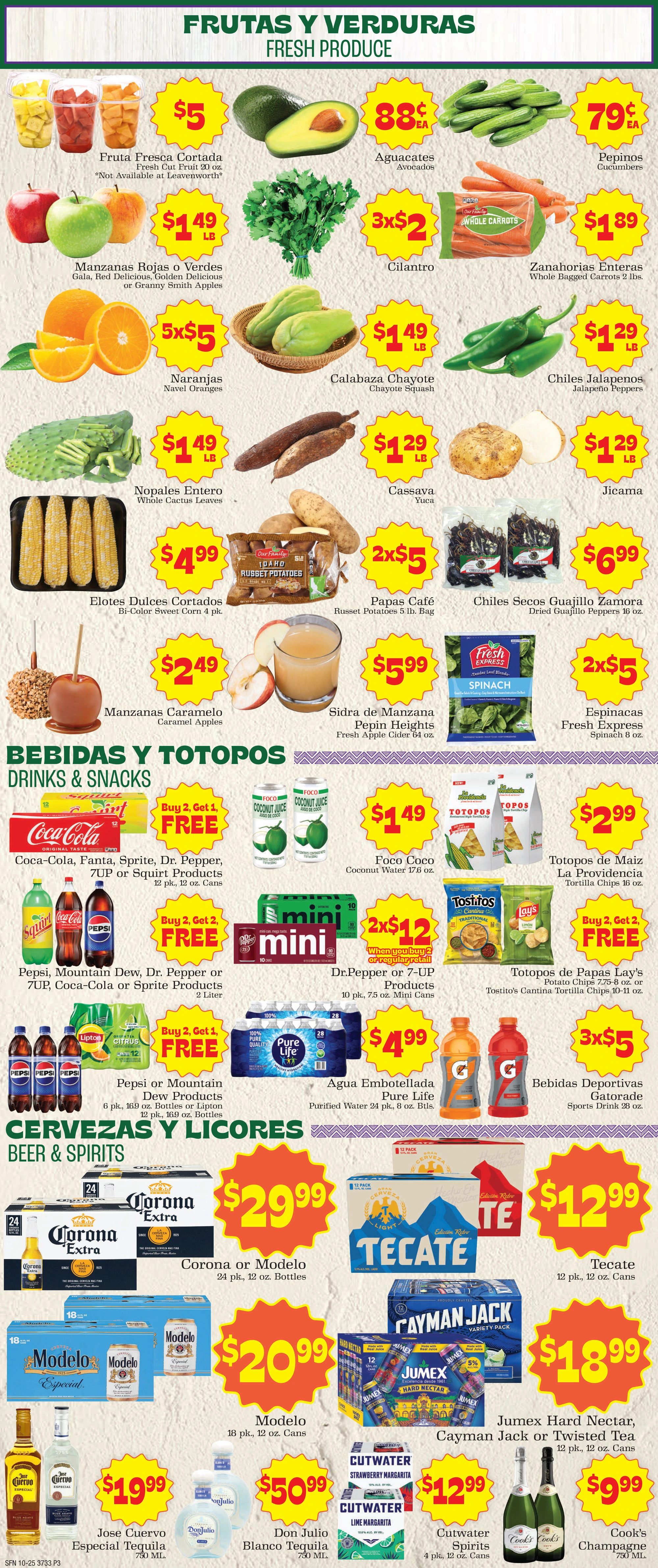 Supermercado Nuestra Familia 10/25 Weekly Ad - Page 3