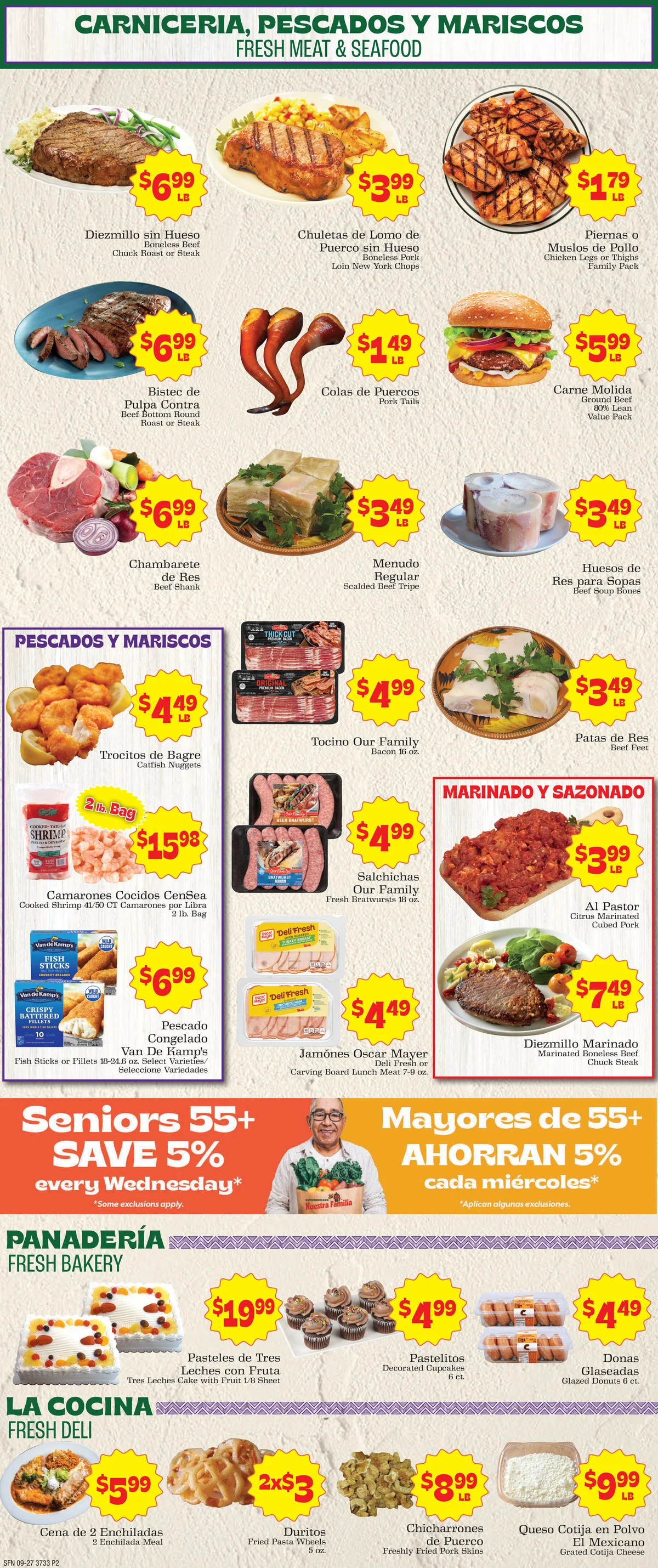 Supermercado Nuestra Familia 9/27 Weekly Ad - Page 2