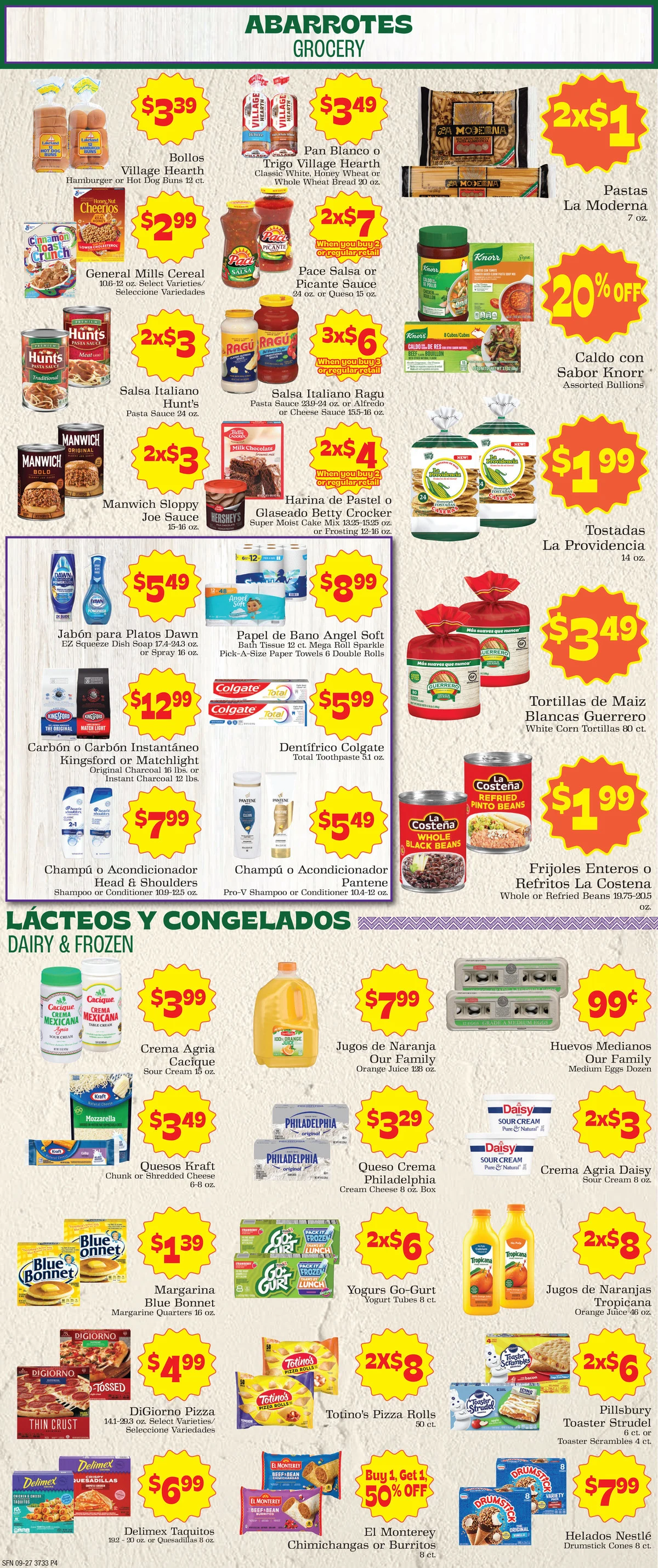 Supermercado Nuestra Familia 9/27 Weekly Ad - Page 4