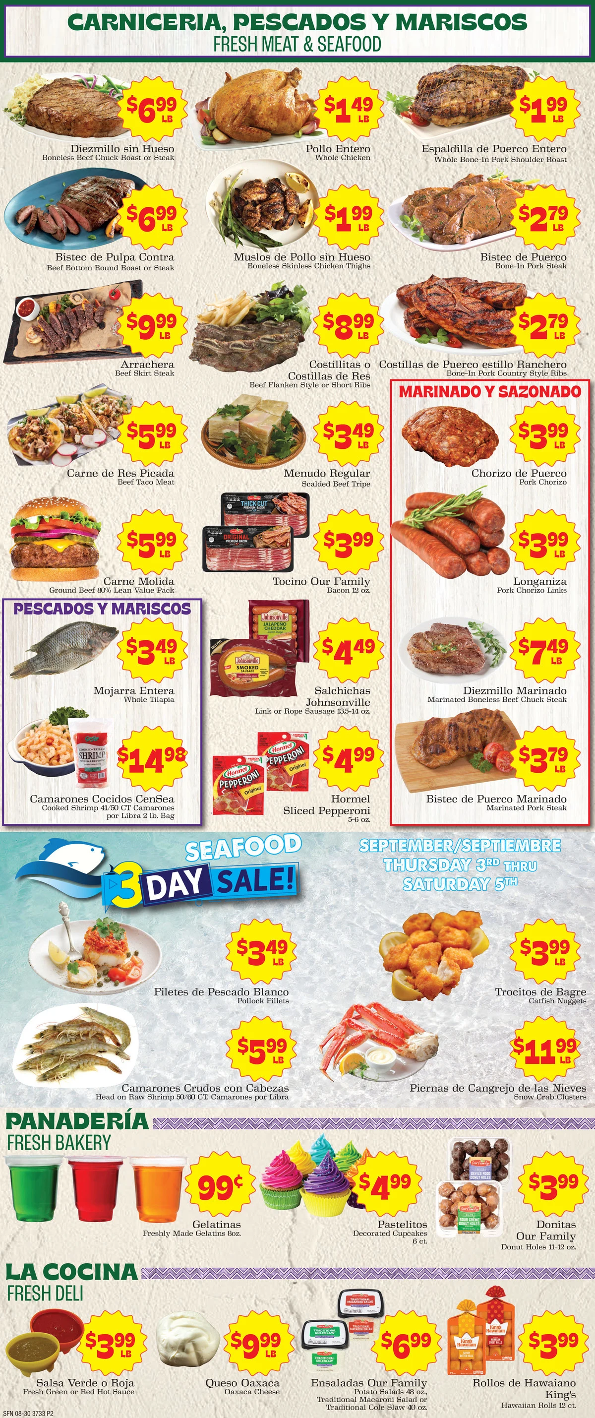 Supermercado Nuestra Familia 8/30 Weekly Ad - Page 2