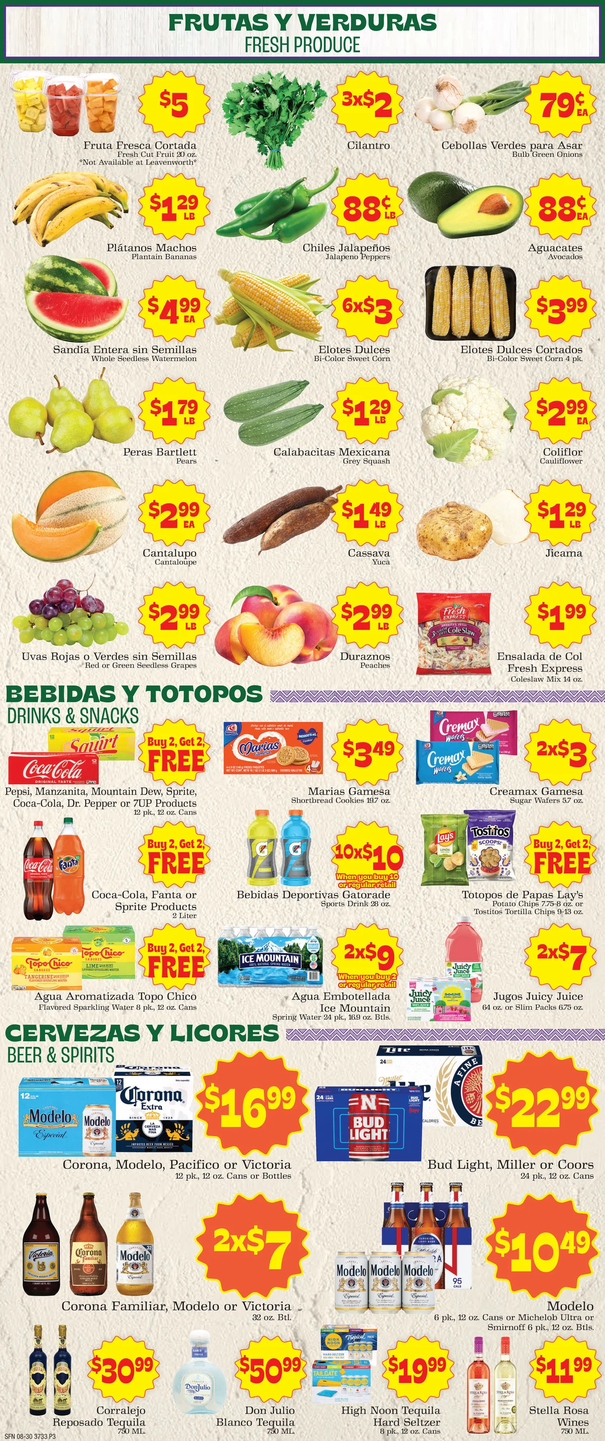 Supermercado Nuestra Familia 8/30 Weekly Ad - Page 3