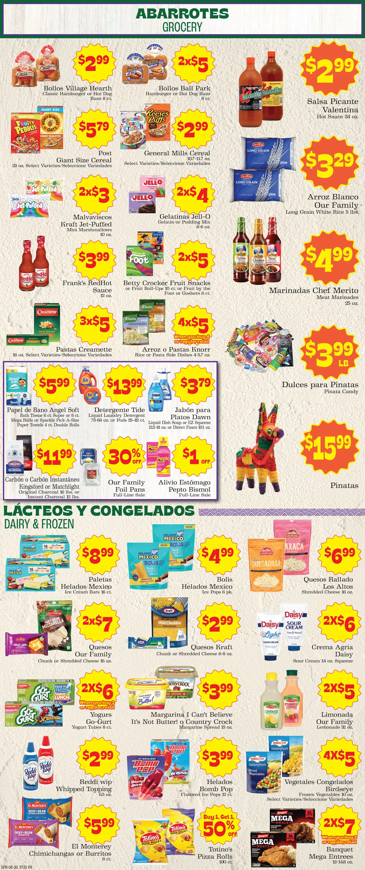 Supermercado Nuestra Familia 8/30 Weekly Ad - Page 4