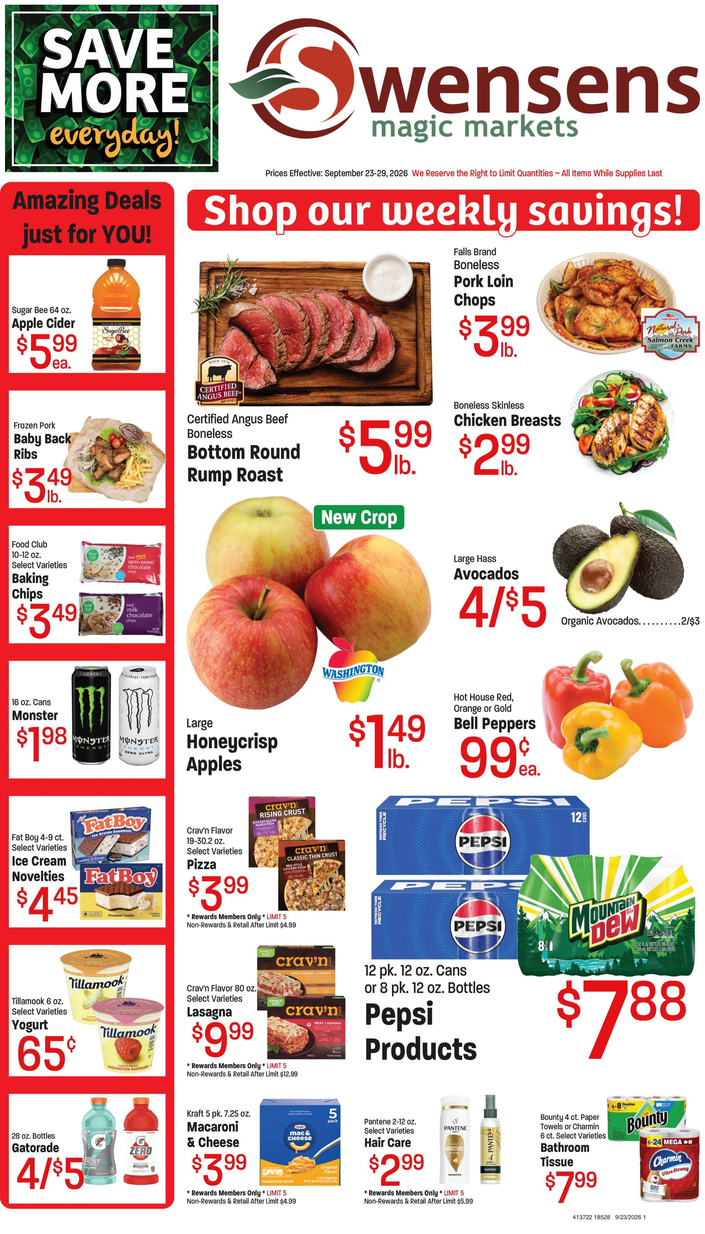 Swensen's Markets AD - Swensen's Weekly Ad 09/23/2026 to 09/29/2026 - Page 1