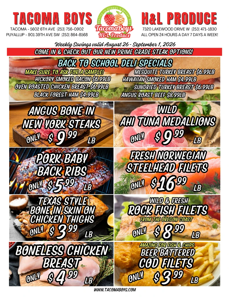 Tacoma Boys Tacoma Boys Weekly Specials - Page 2