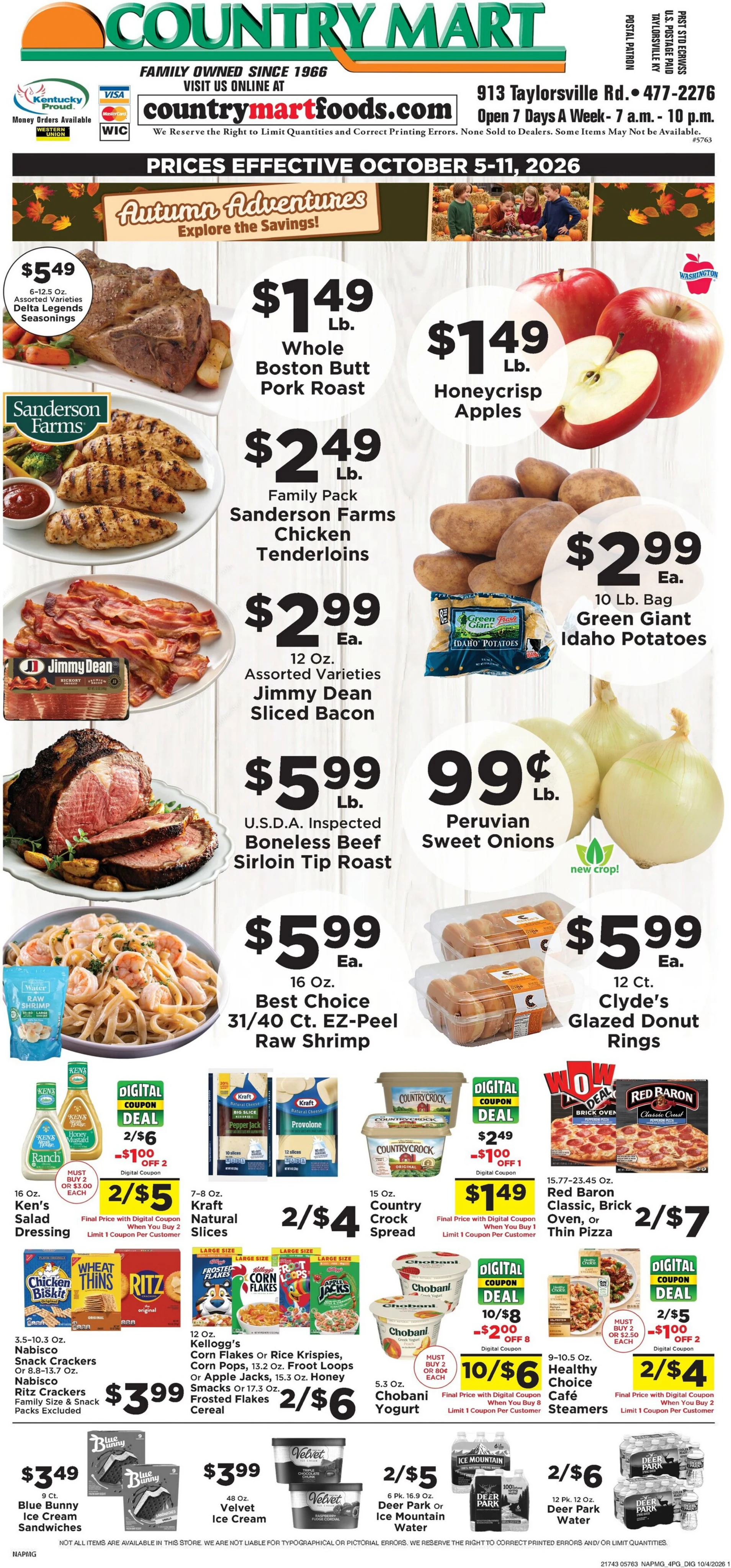 Taylorsville Country Mart Current Ad - Page 1