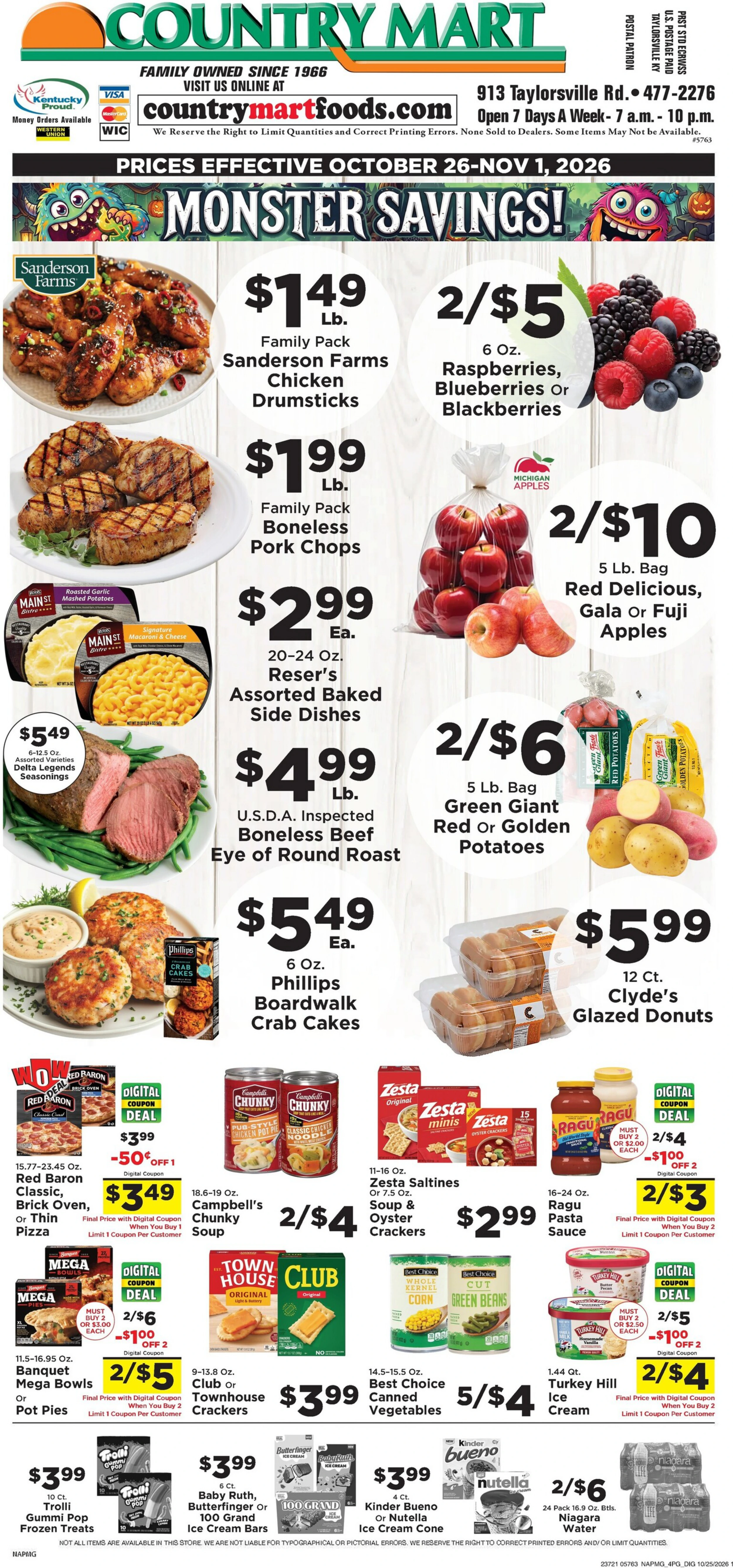 Taylorsville Country Mart Current Ad - Page 1