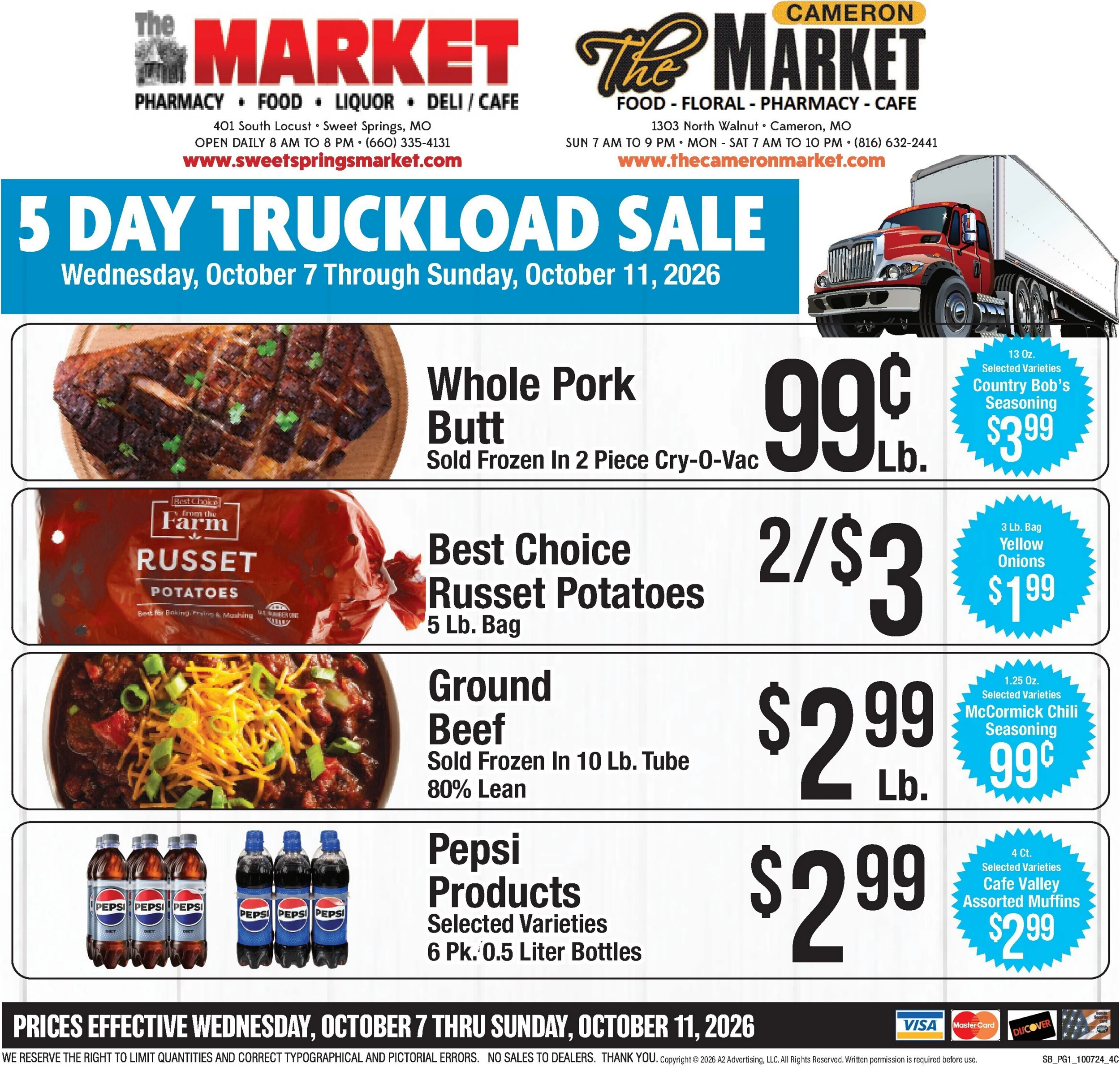 The Cameron Market Current Ad - Page 1