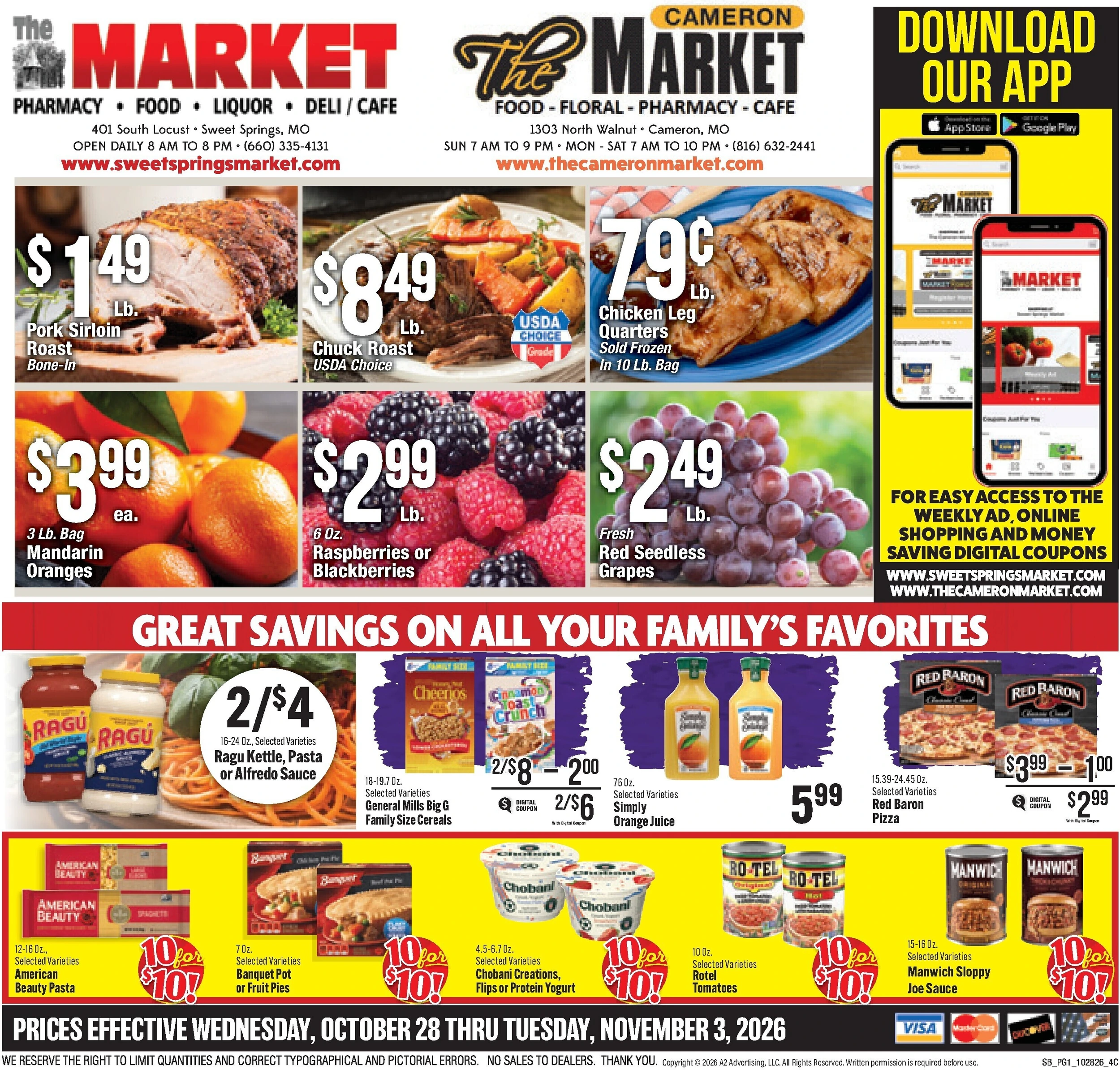 The Cameron Market Current Ad - Page 1