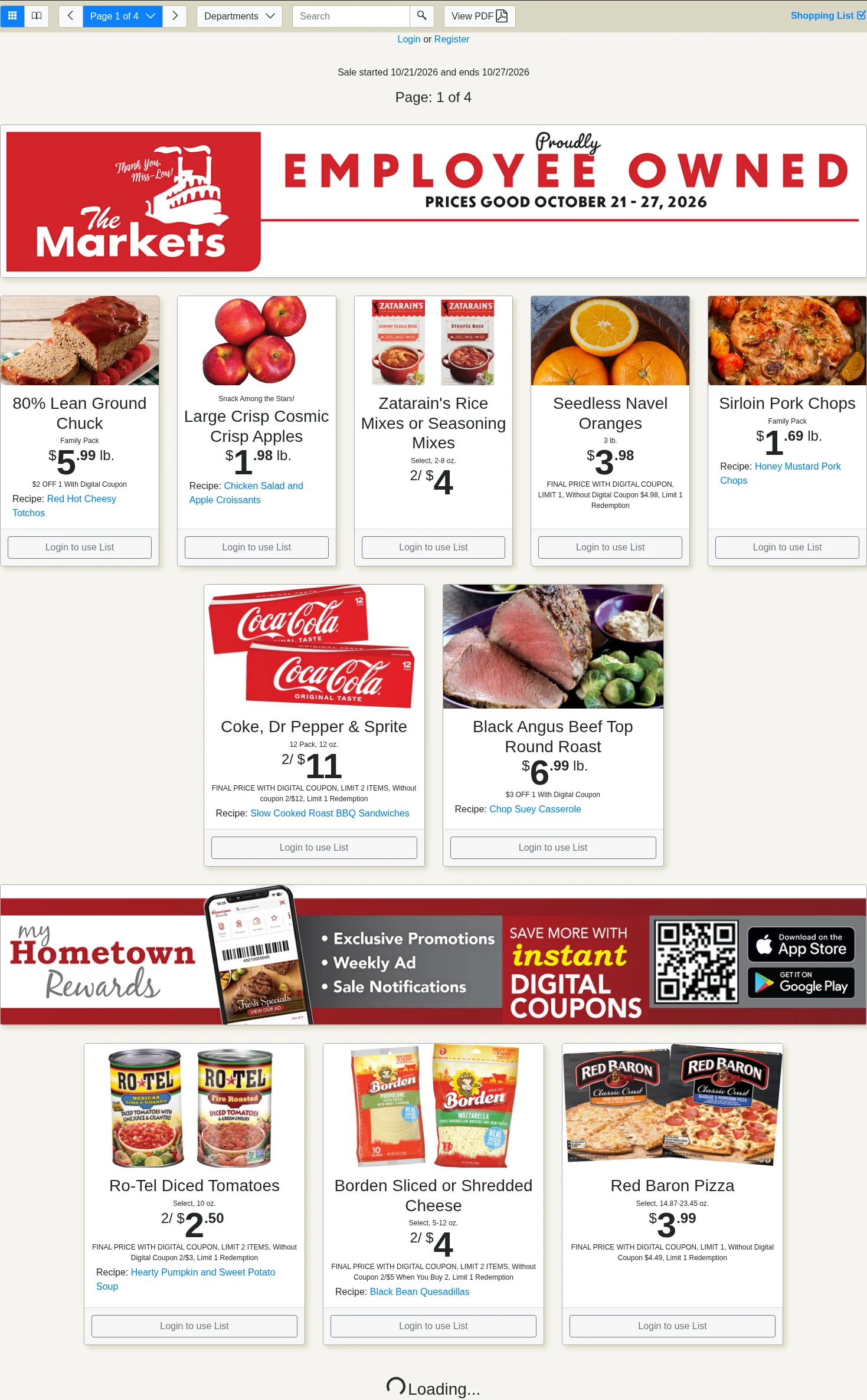 The Markets Louisiana Weekly Specials - Page 1