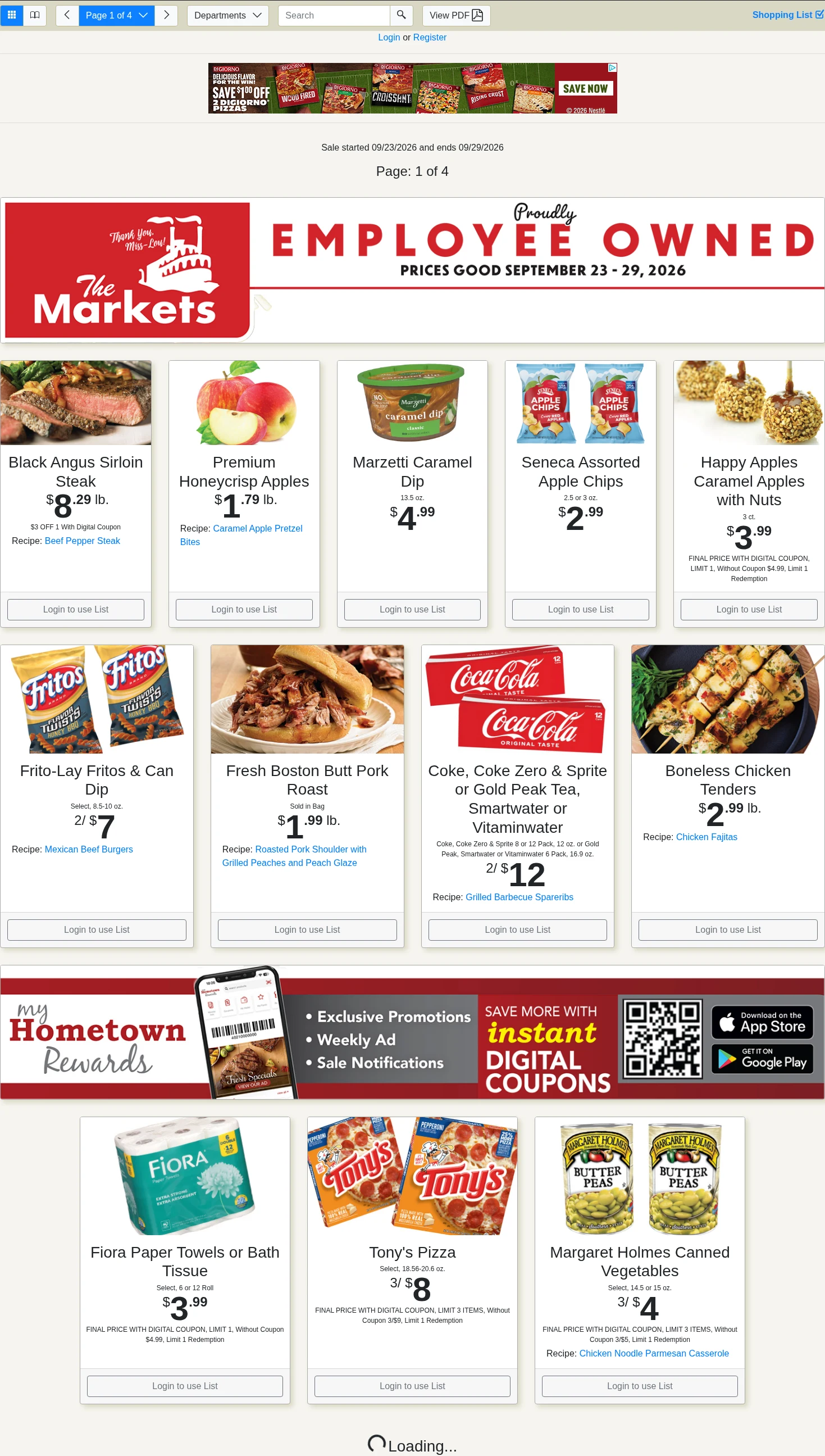 The Markets Louisiana Weekly Specials - Page 1