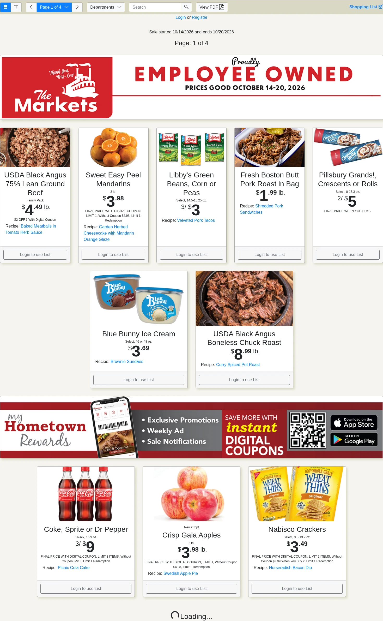 The Markets Louisiana Weekly Specials - Page 1