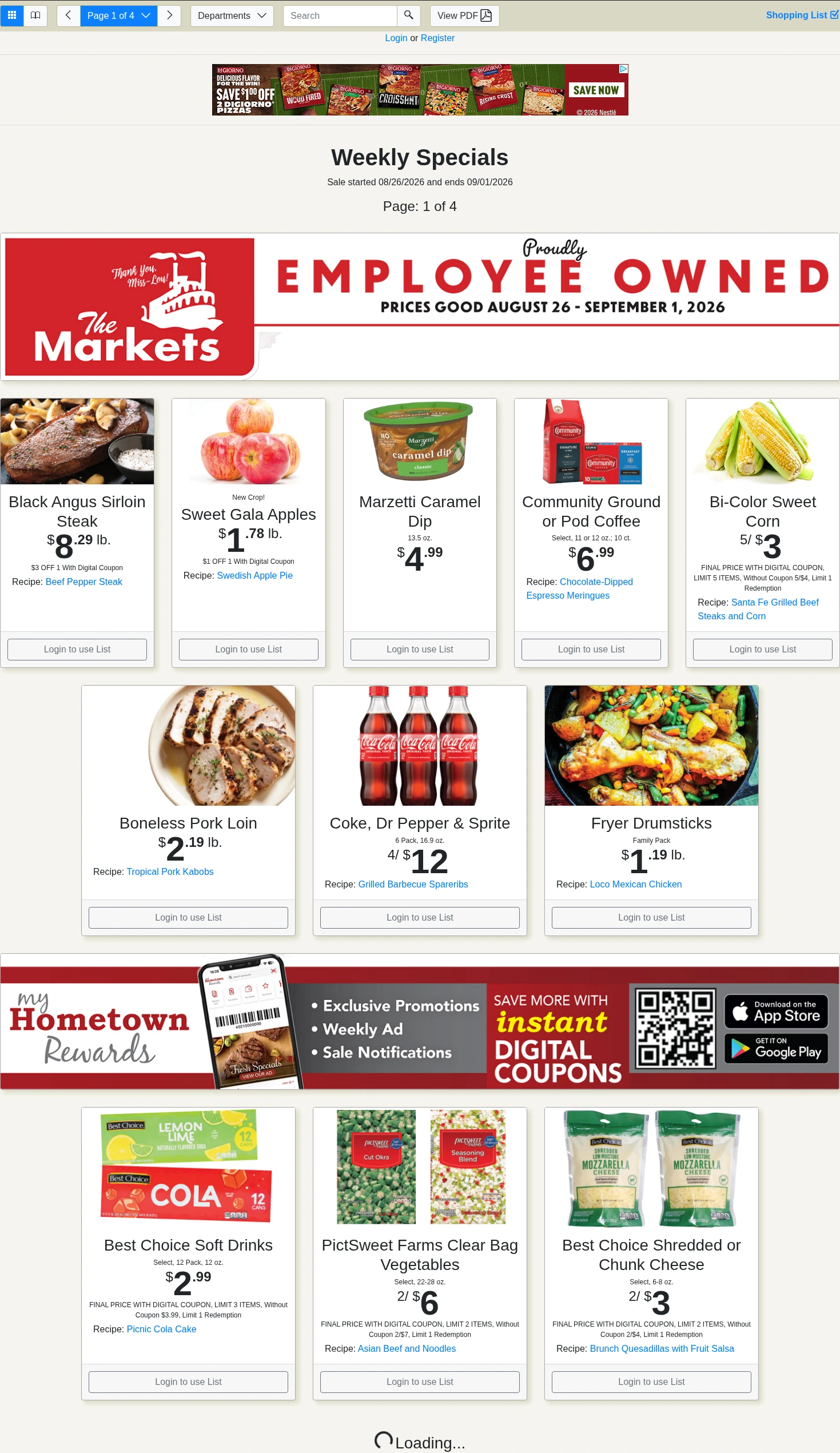 The Markets Louisiana Weekly Specials - Page 1