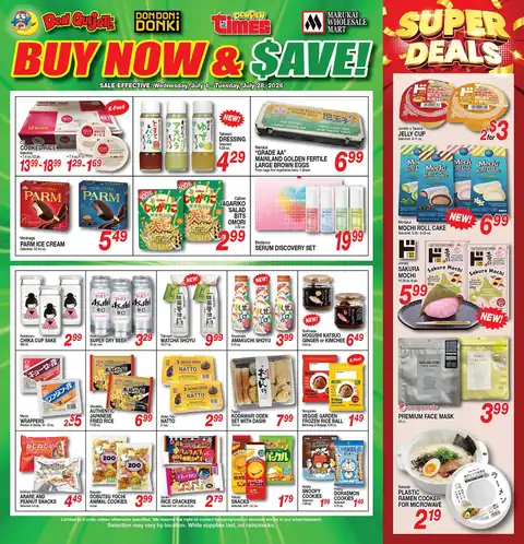 Donpen Times - Buy Now and Save Flyer Wed, Jul 01, 2026 - Tue, Jul 28, 2026