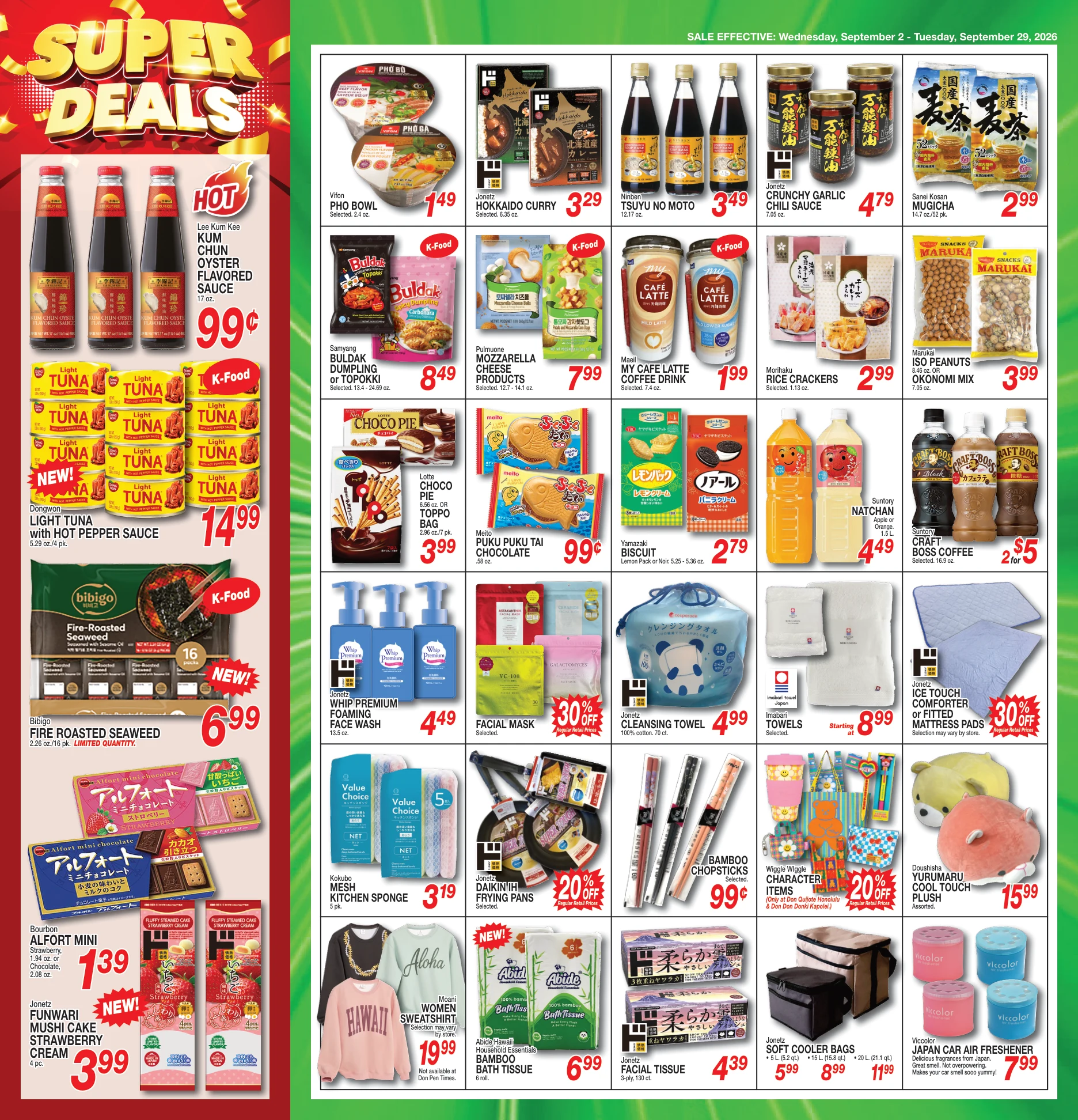 Times Supermarket Hawaii - DONPEN TIMES KUNIA AD Donpen Times - Buy Now and Save Flyer Wed, Sep 02, 2026 - Tue, Sep 29, 2026 - Page 2