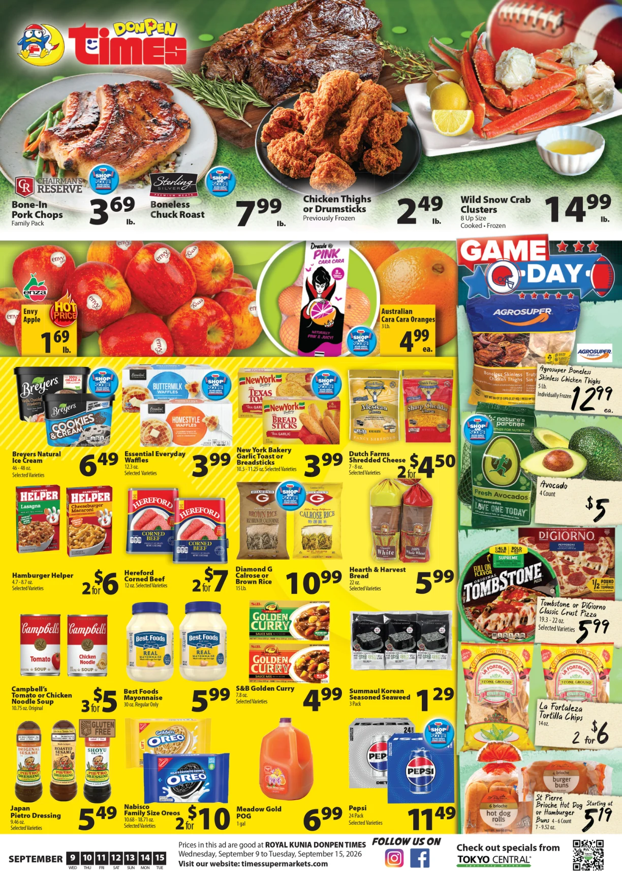 Times Supermarket Hawaii - DONPEN TIMES KUNIA AD DONPEN TIMES KUNIA AD - Sep 9, 2026 - Page 1