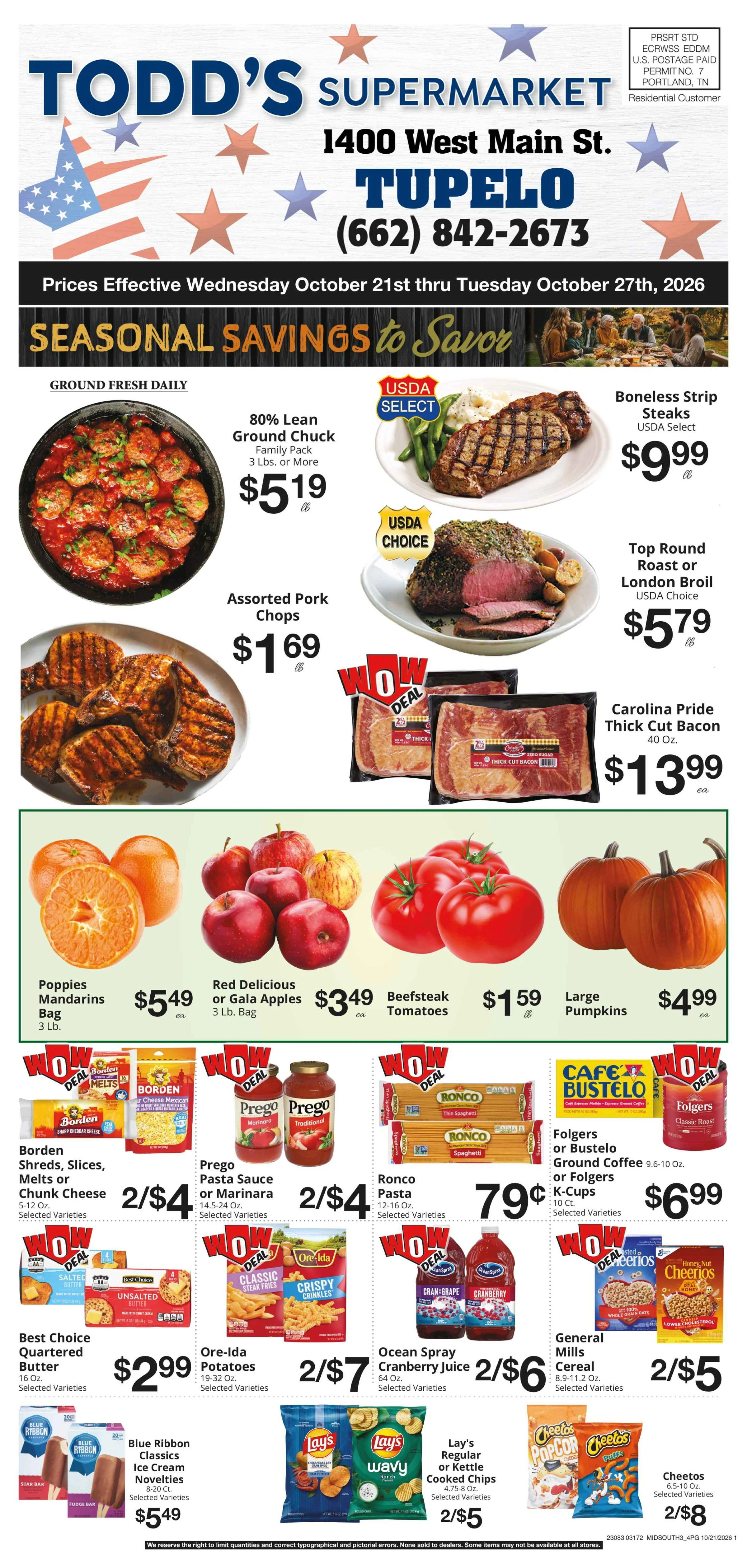 Todd's Big Star Weekly Ad - Page 1